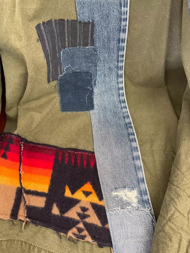 Greg Lauren greg lauren Men's military green rare patchwork jacket 2506 Size US S / EU 44-46 / 1 - 4 Thumbnail