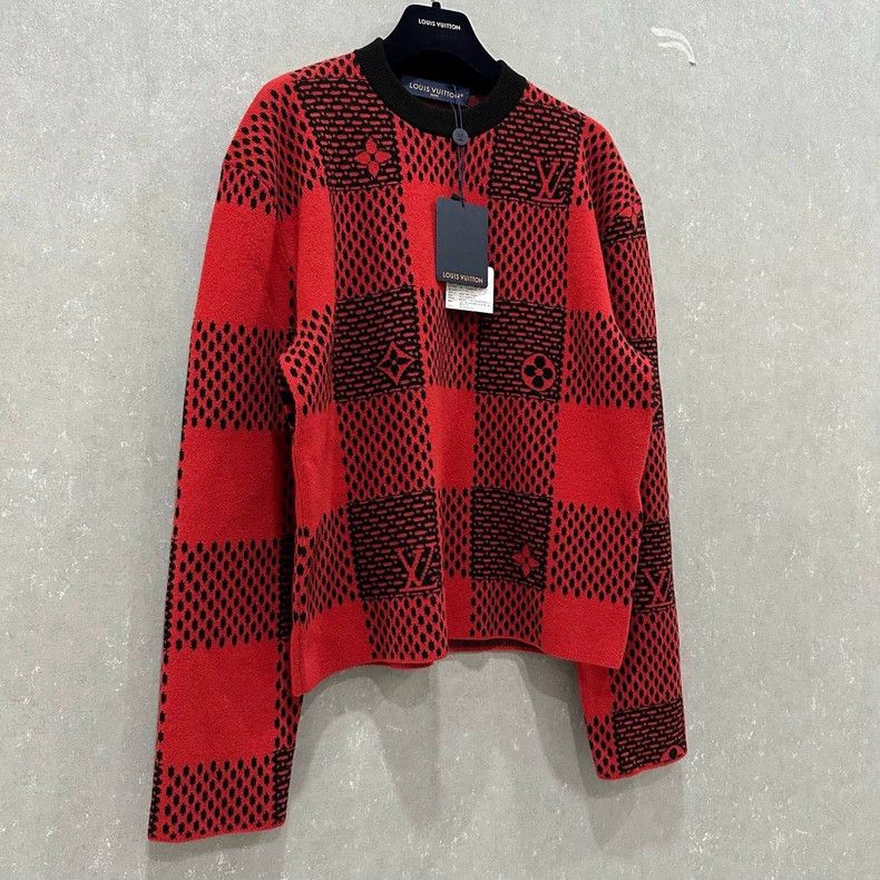 Louis Vuitton Louis Vuitton Logo Plaid Jacquard Crew Neck Pullover Long Size US XS / EU 42 / 0 - 3 Thumbnail