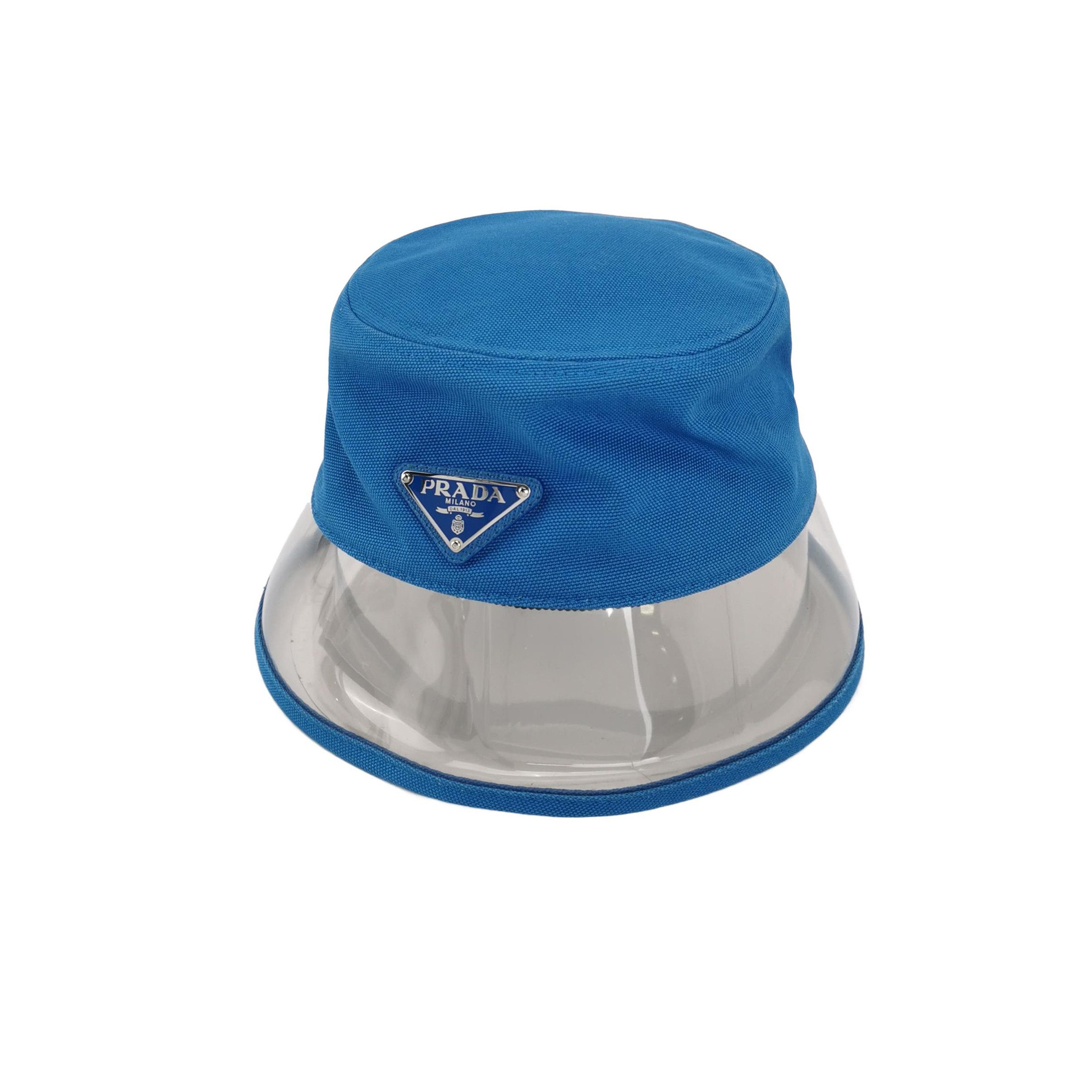 Prada Prada Logo Transparent Brim Bucket Hat Size M Size ONE SIZE - 1 Thumbnail