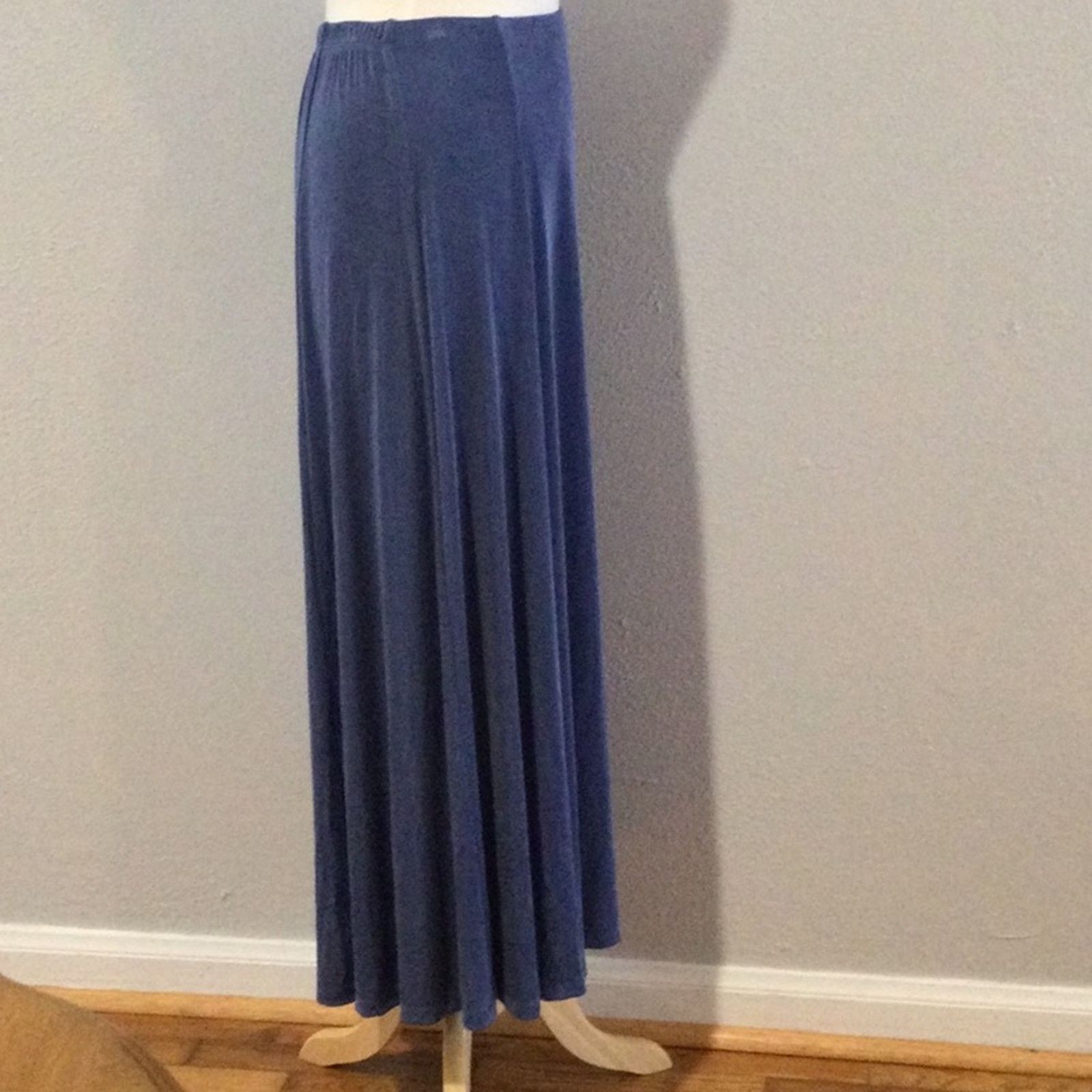 Chicos Chico's Travelers Charlotte Blue A-Line Skirt NWT 2/L/12 Size 34" / US 12 / IT 48 - 4 Thumbnail