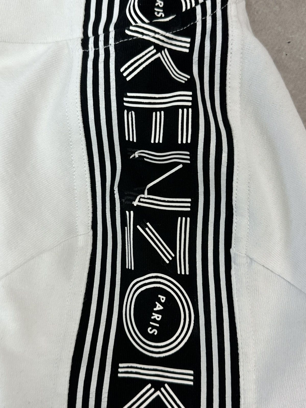 Kenzo × Vintage Kenzo Printed White Hooded Short Sleeve T-shirt Size US S / EU 44-46 / 1 - 7 Thumbnail