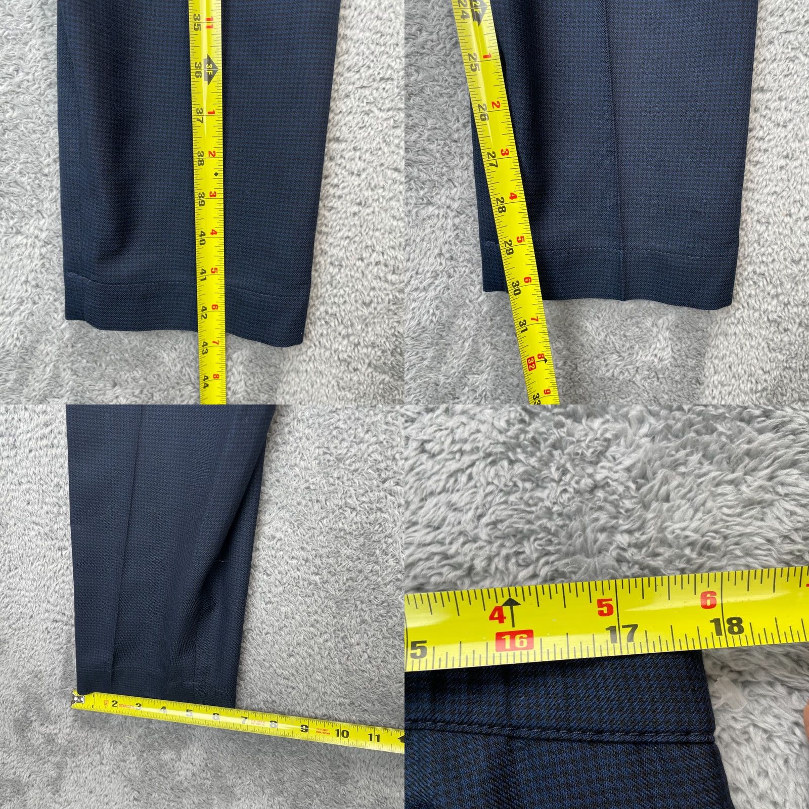 Gap VINTAGE Gap Pants Mens 34x34 Blue Dress Glen Plaid Wool Blend Pleated Office Wear Formal Size US 36 / EU 52 - 8 Thumbnail