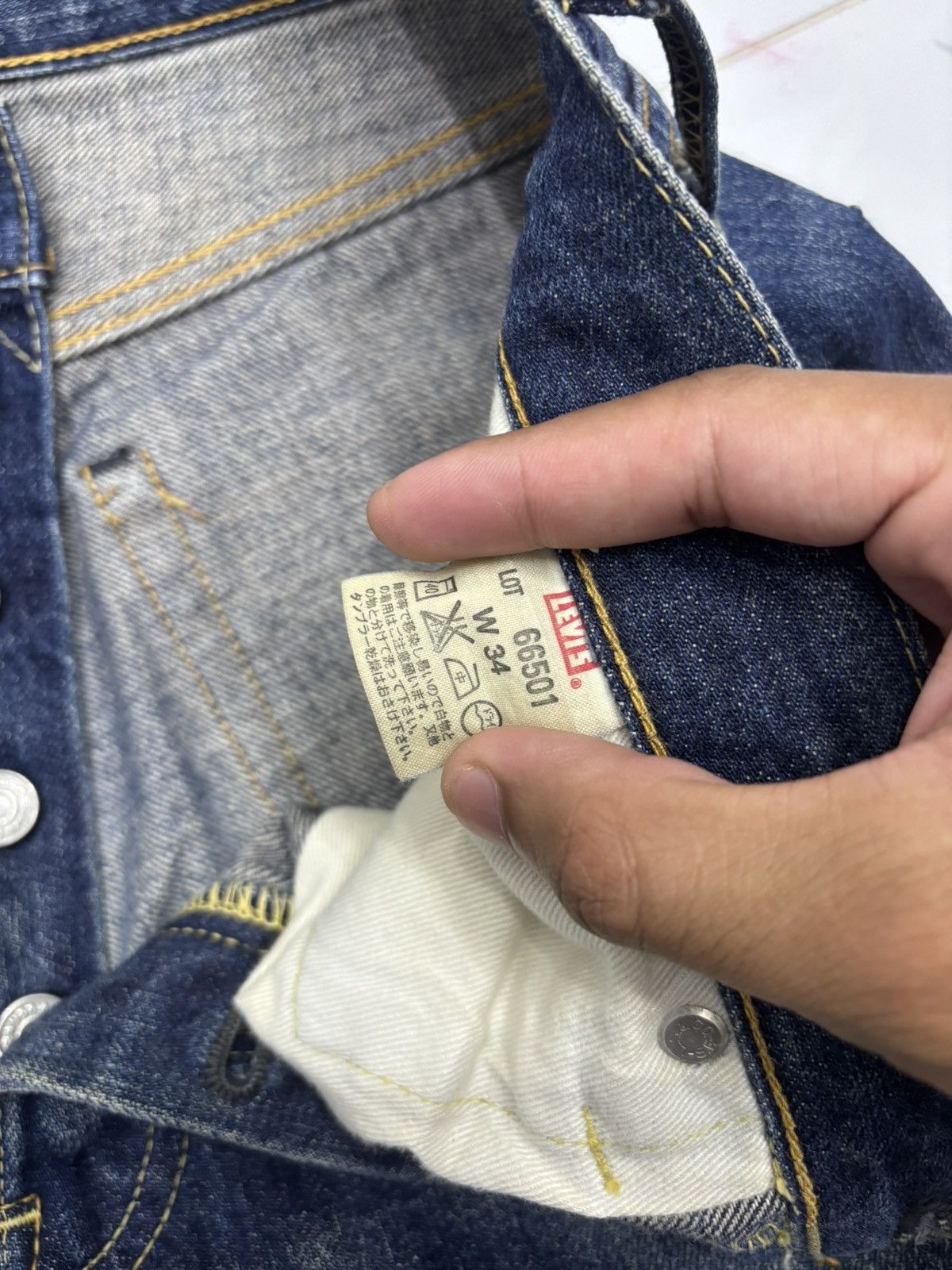 Levi's 🔥VTG 501 BIG E SELVEDGE DISTRESSED DENIM JEANS Size US 32 / EU 48 - 16 Thumbnail