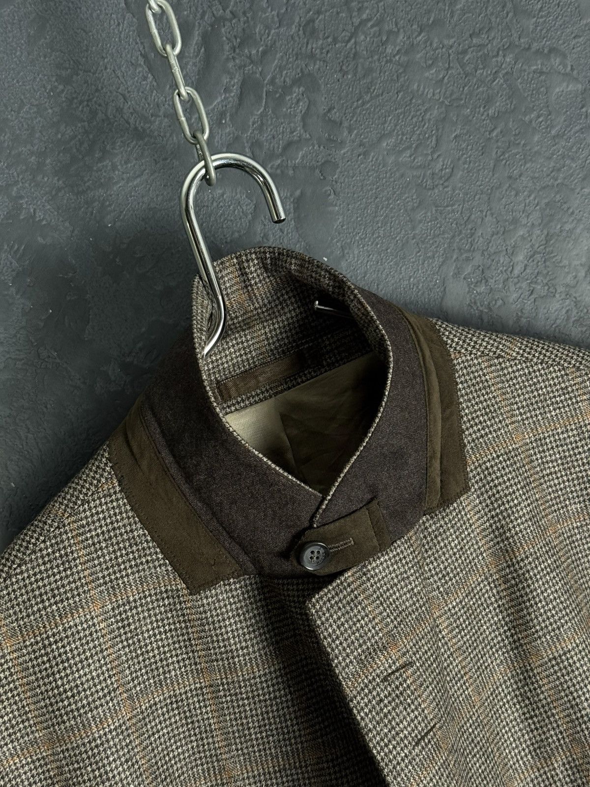 Hackett Men's Hackett London Loro Piana Wool Check Blazer Jacket Size US XL / EU 56 / 4 - 6 Thumbnail