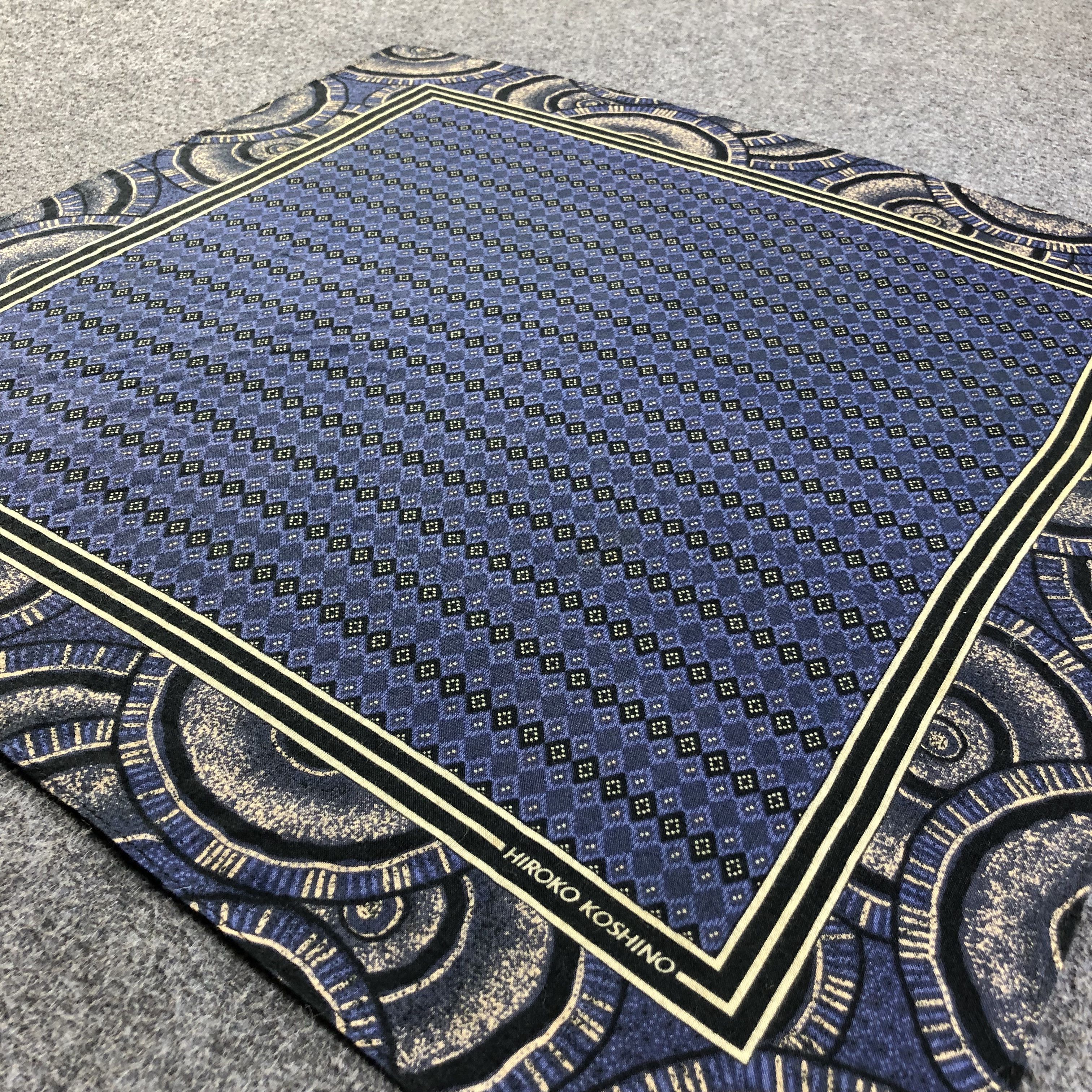 Hiroko Koshino Homme Hiroko Koshino Handkerchief Neckerchief Bandana H2322 Size ONE SIZE - 3 Thumbnail