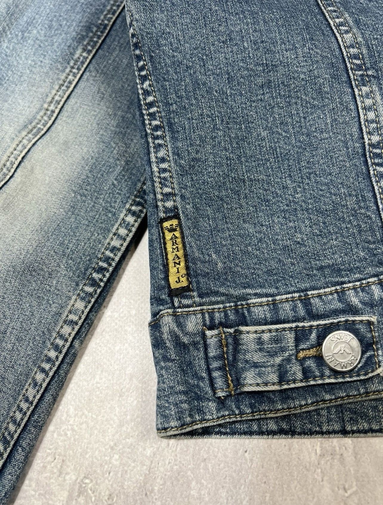 Armani Vintage Armani Jeans Y2k Dinim Jacket Size L / US 10 / IT 46 - 10 Thumbnail