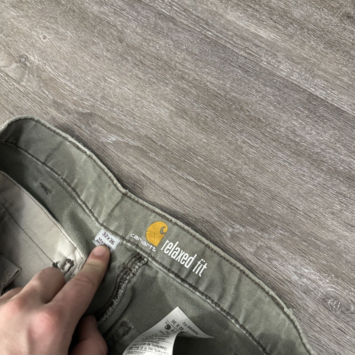 Carhartt × StraightFaded × Vintage Vintage Y2K Carhartt faded olive green double knee pants Size US 32 / EU 48 - 6 Thumbnail
