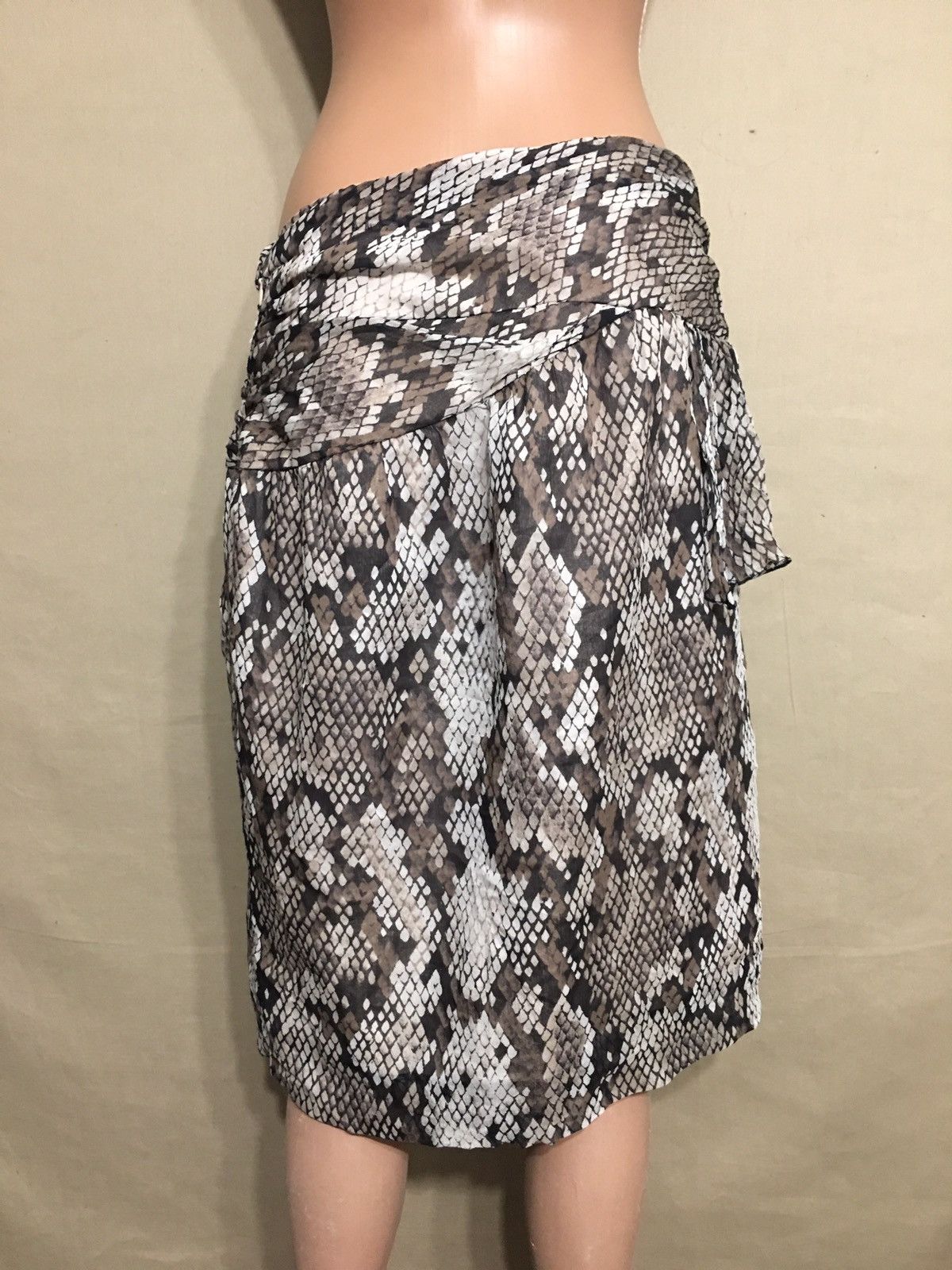 Moschino MOSCHINO Cheap and Chic Silk Snake Print Skirt IT44 US10 Size 30" / US 8 / IT 44 - 4 Thumbnail