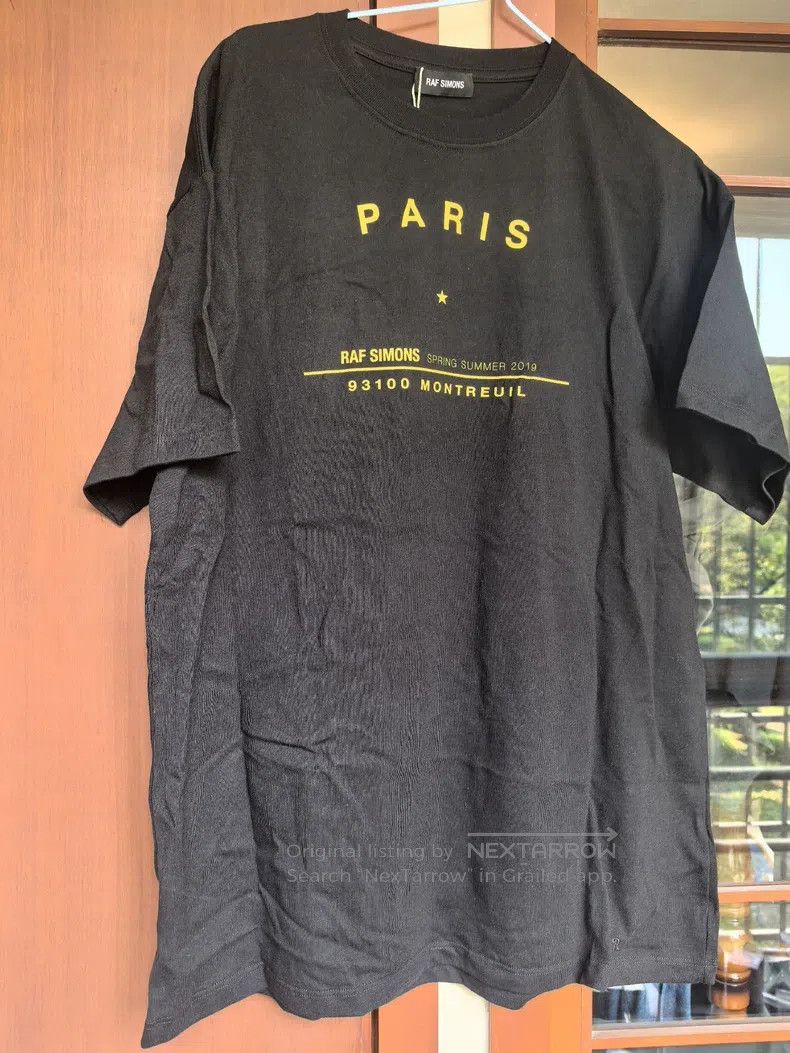 Raf simons Ss19 short sleeve travelling non-band short sle