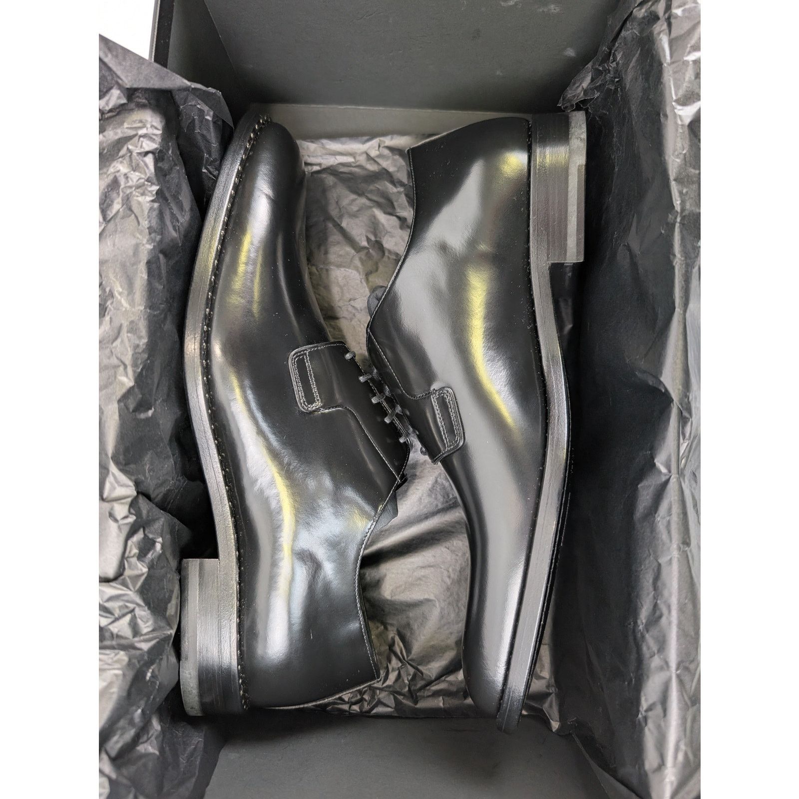 Saint Laurent Paris o1rshd1 Studded Derby Shoe Boots in Black Size US 9 / EU 42 - 22 Thumbnail