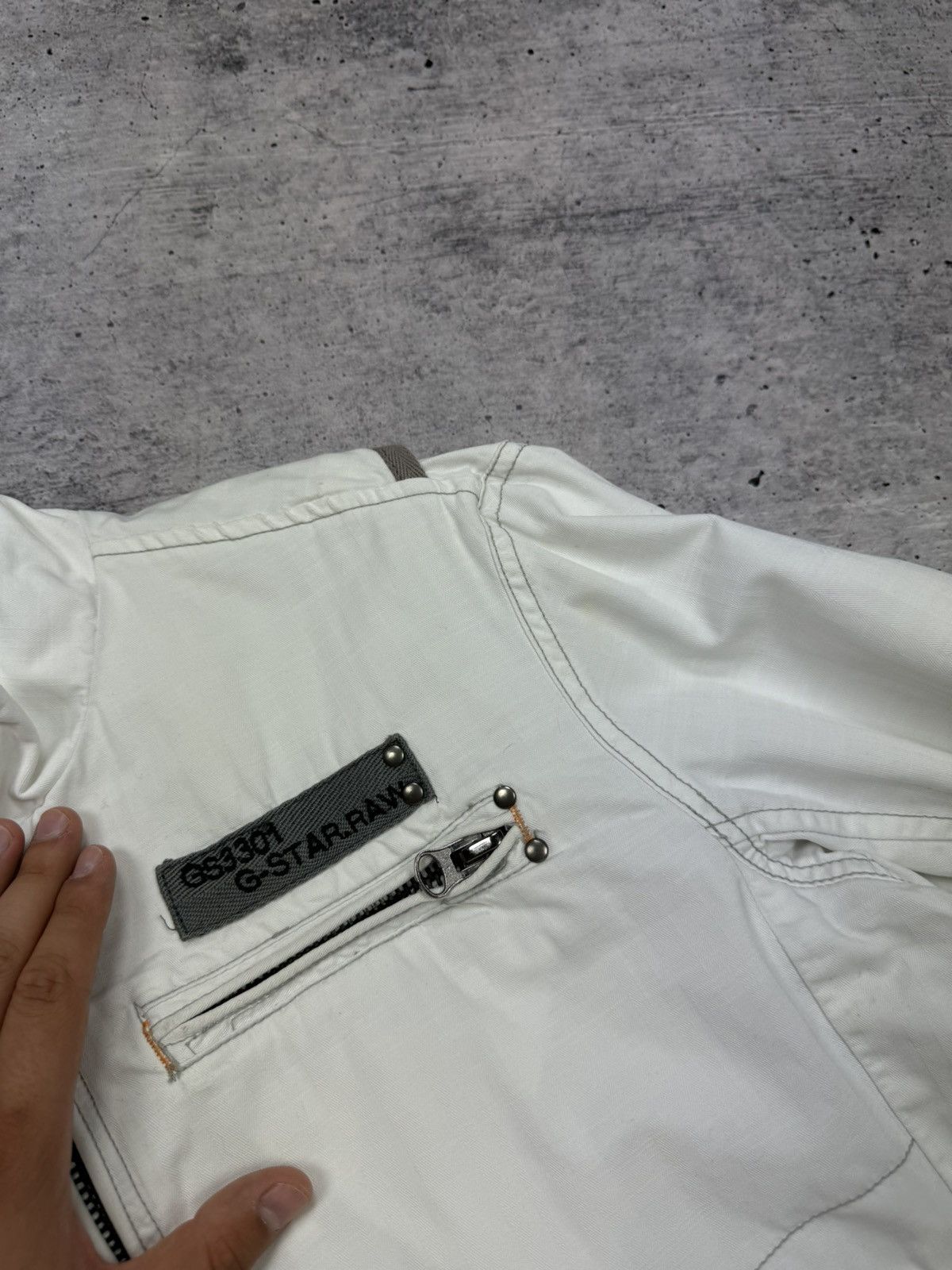 G-Star × Vintage Vintage G-Star Raw Big Back Logo 90s Y2K Style Bomber Jacket Size US M / EU 48-50 / 2 - 12 Thumbnail