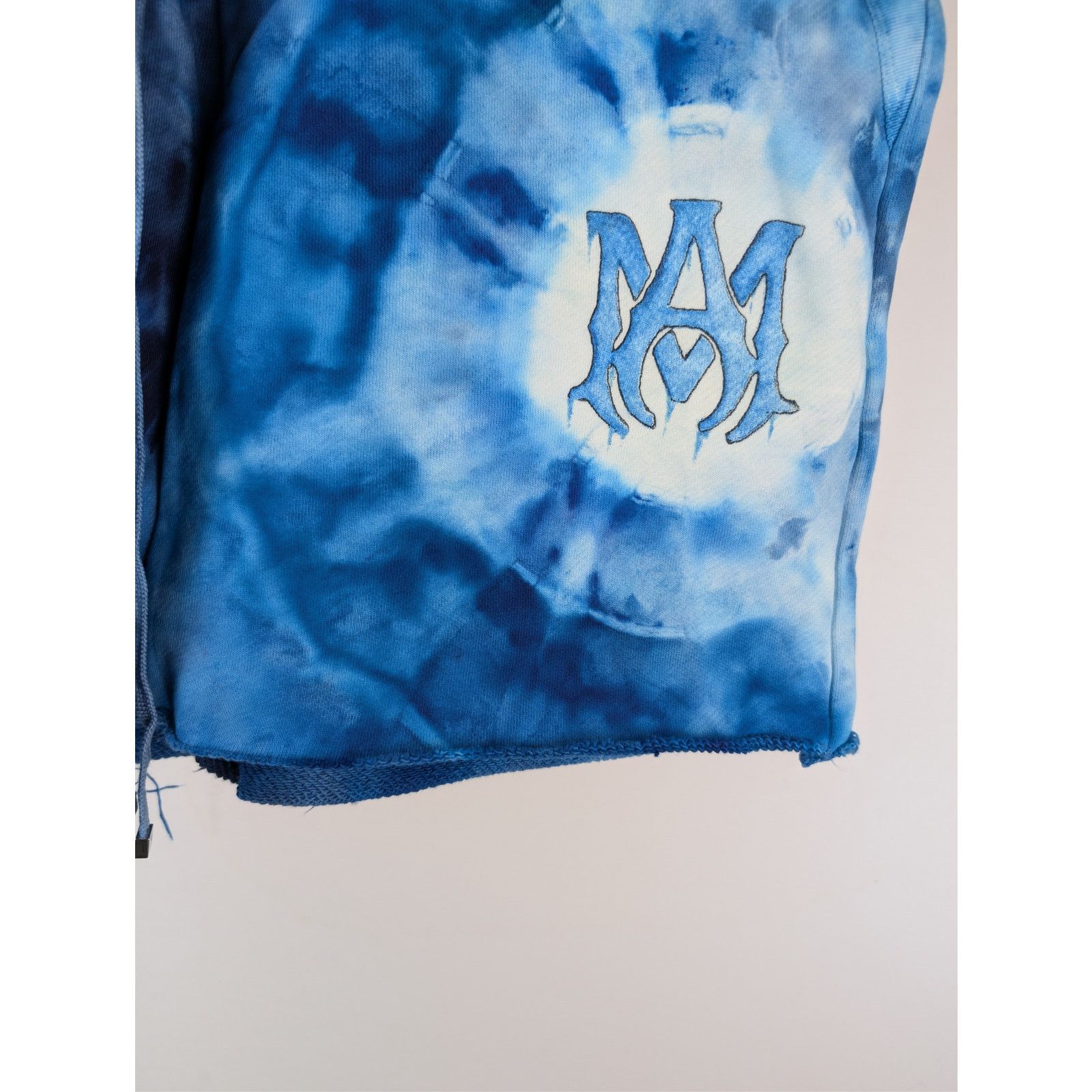 Amiri o1rshd1 Tie Dye MA Sweatshort Shorts in Blue M Size US 32 / EU 48 - 8 Thumbnail