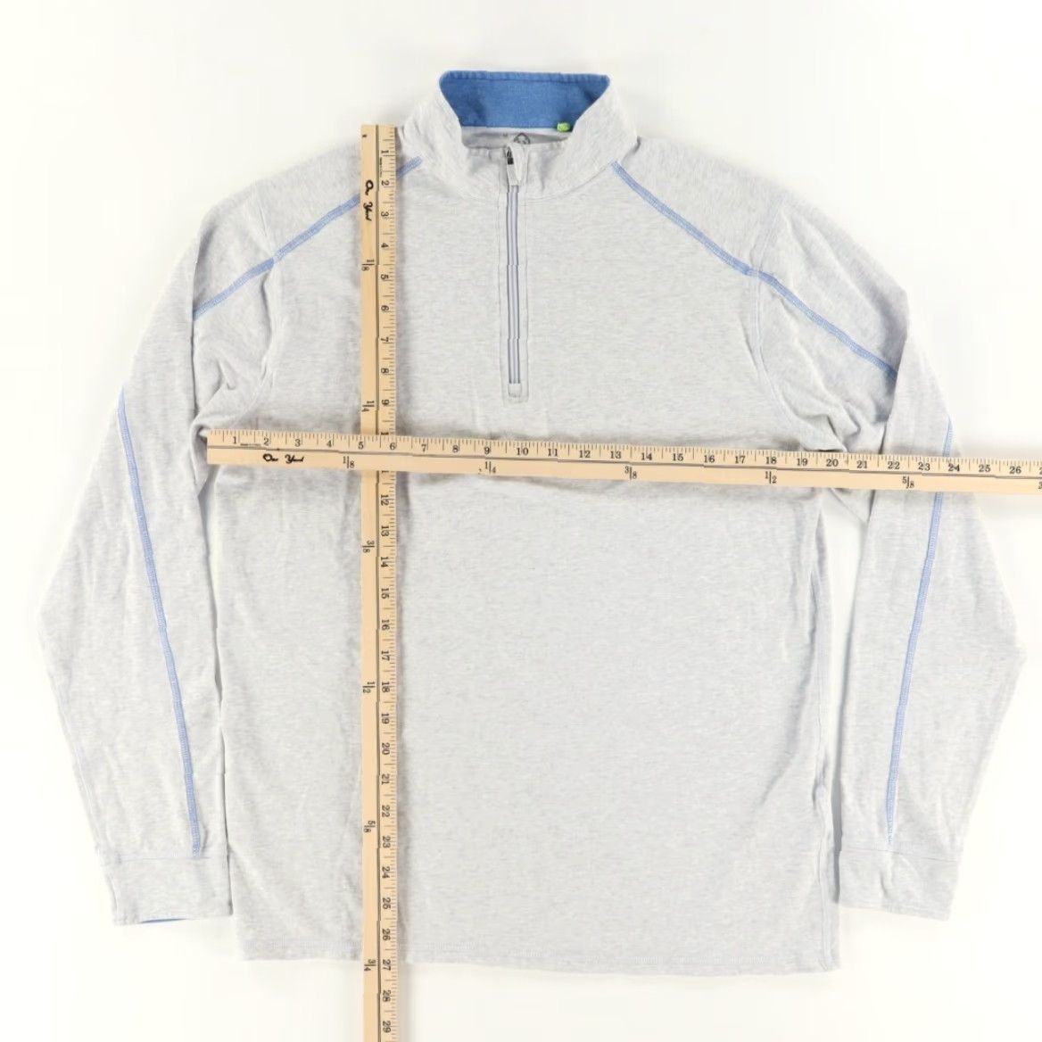Vintage Tasc Shirt Gray Men M 1/4 Zip Pullover Bamboo Stretch Mock Long Sleeve Solid Size US M / EU 48-50 / 2 - 3 Thumbnail