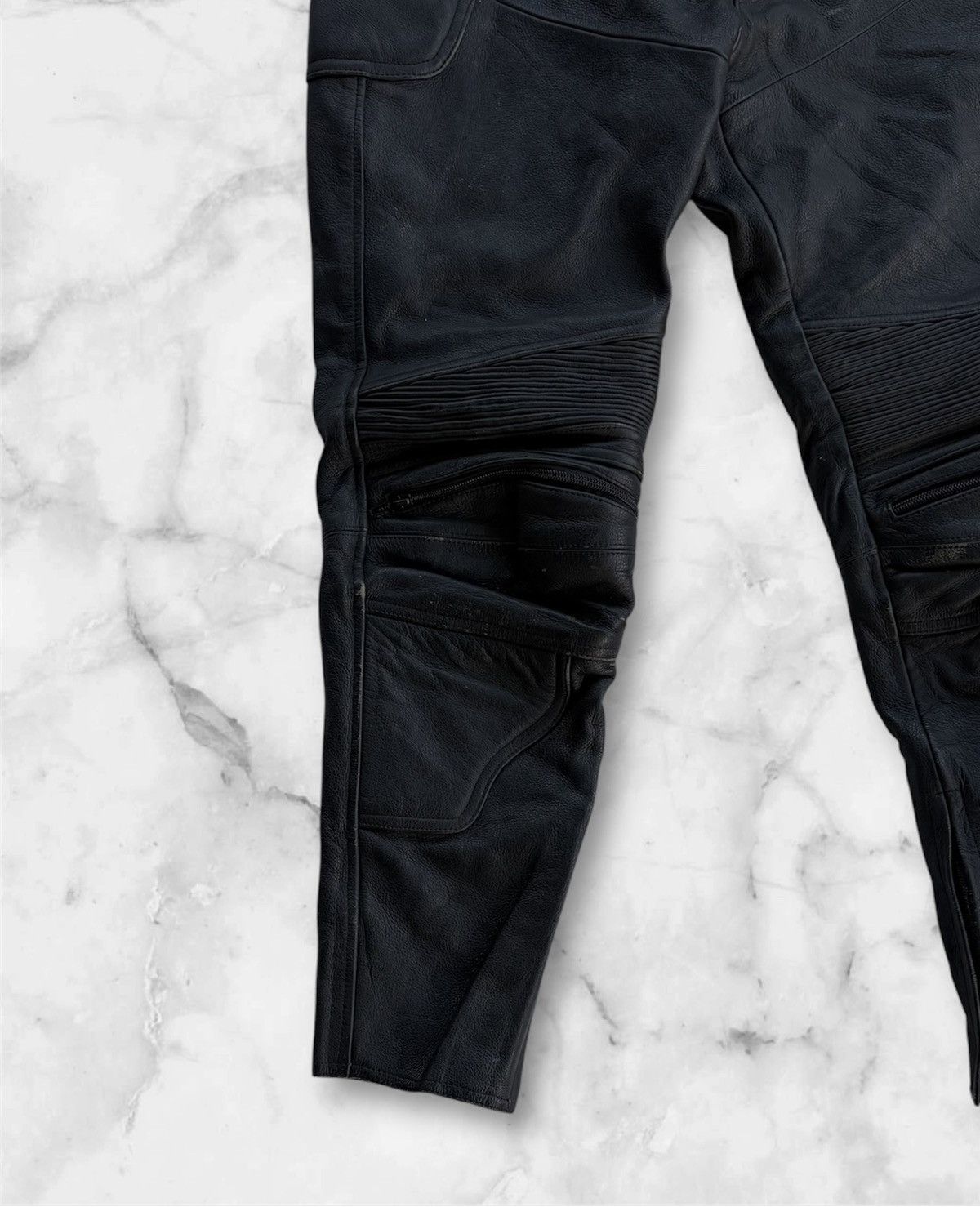 Branded Leather Rokie Leathers Tough Pant Bike Ride Size US 29 - 4 Thumbnail