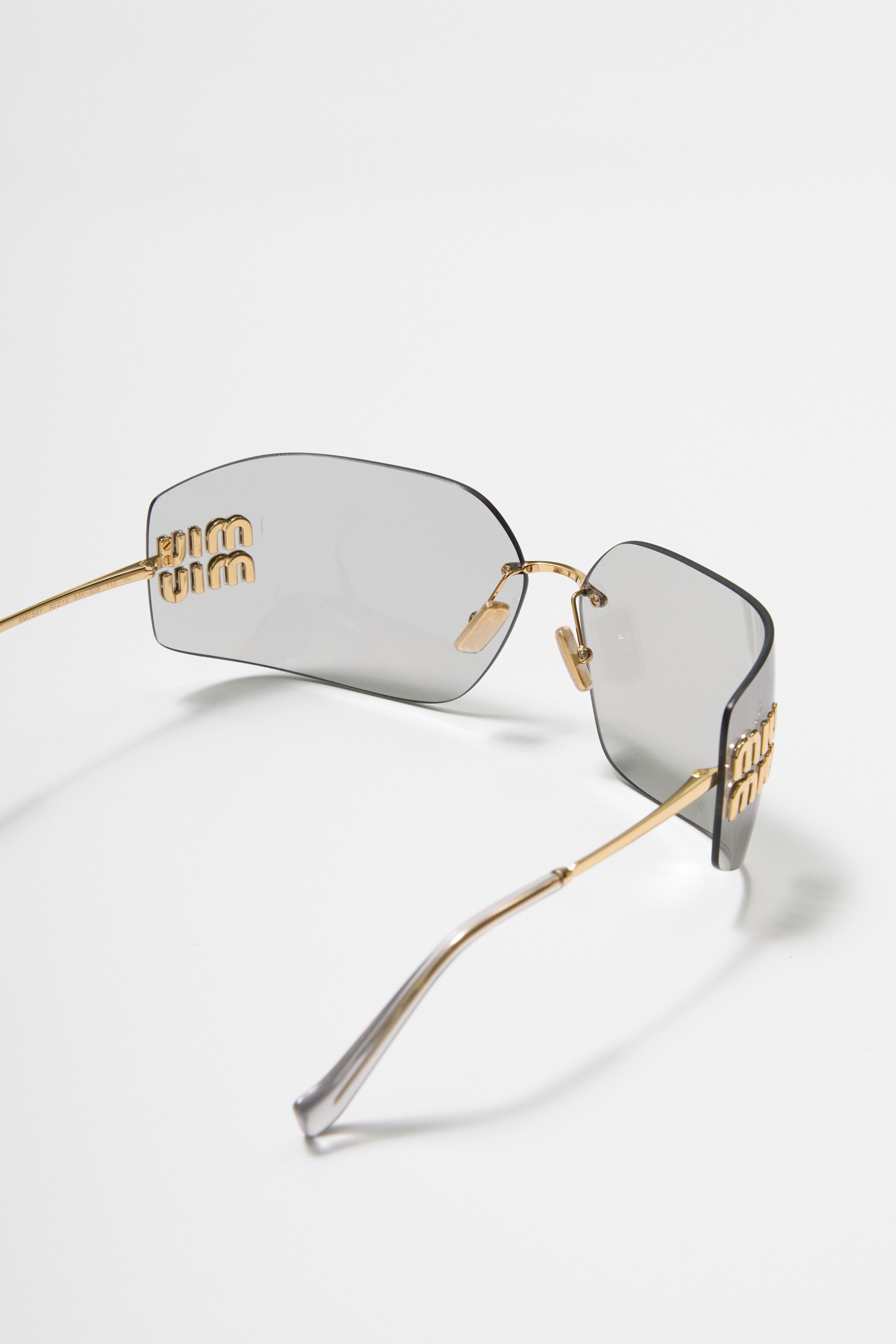 Miu Miu MIU MIU MU 54YS 5AK30B Sunglasses LIGHT GREY Size ONE SIZE - 5 Thumbnail