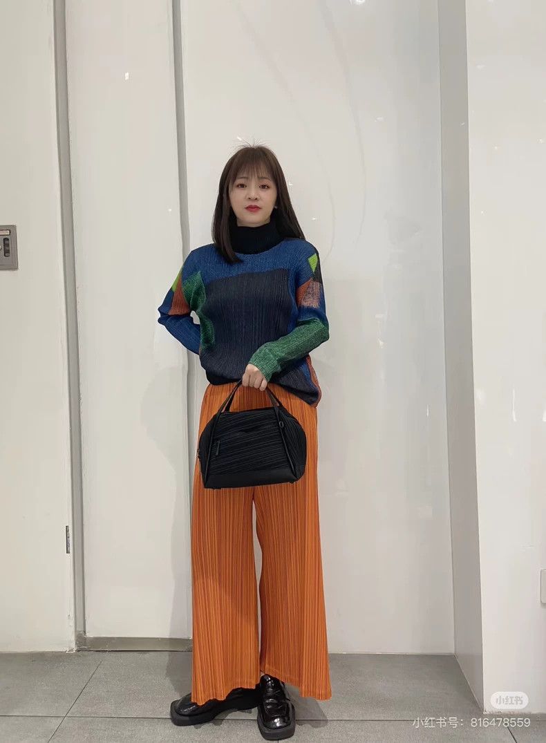 Issey Miyake Issey Miyake size:2 Pumpkin-colored pleated pants Size 42" / US 20 - 9 Thumbnail