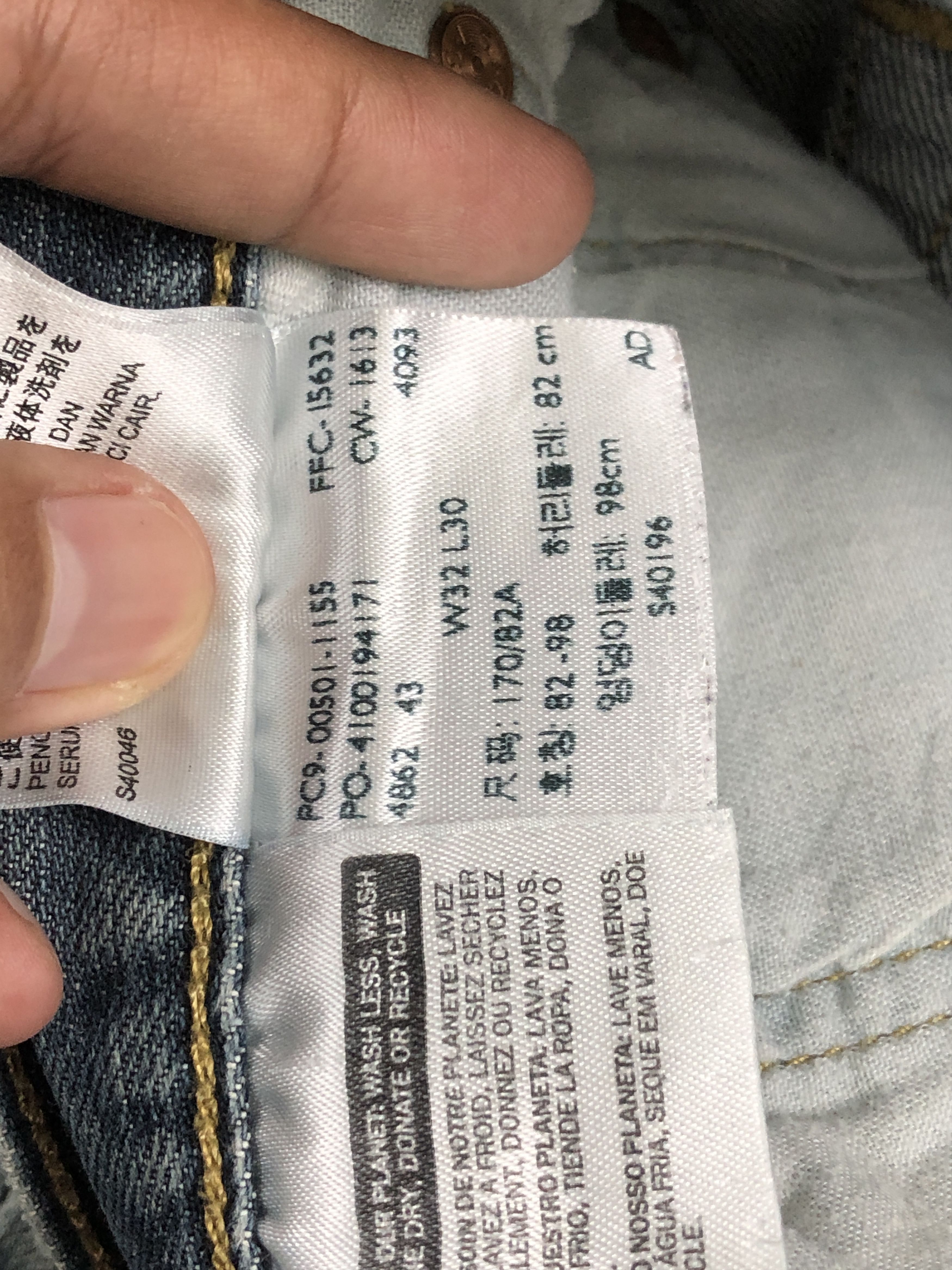 Levi's × Vintage Vintage Levis 501 Dark Blue Jeans Size US 31 - 9 Thumbnail