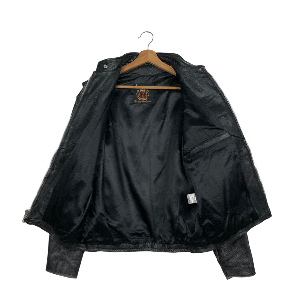 Vintage 🔥VINTAGE LEATHER JACKET CAFE RACER SV.STONE COWHIDE LEATHER Size US M / EU 48-50 / 2 - 15 Thumbnail