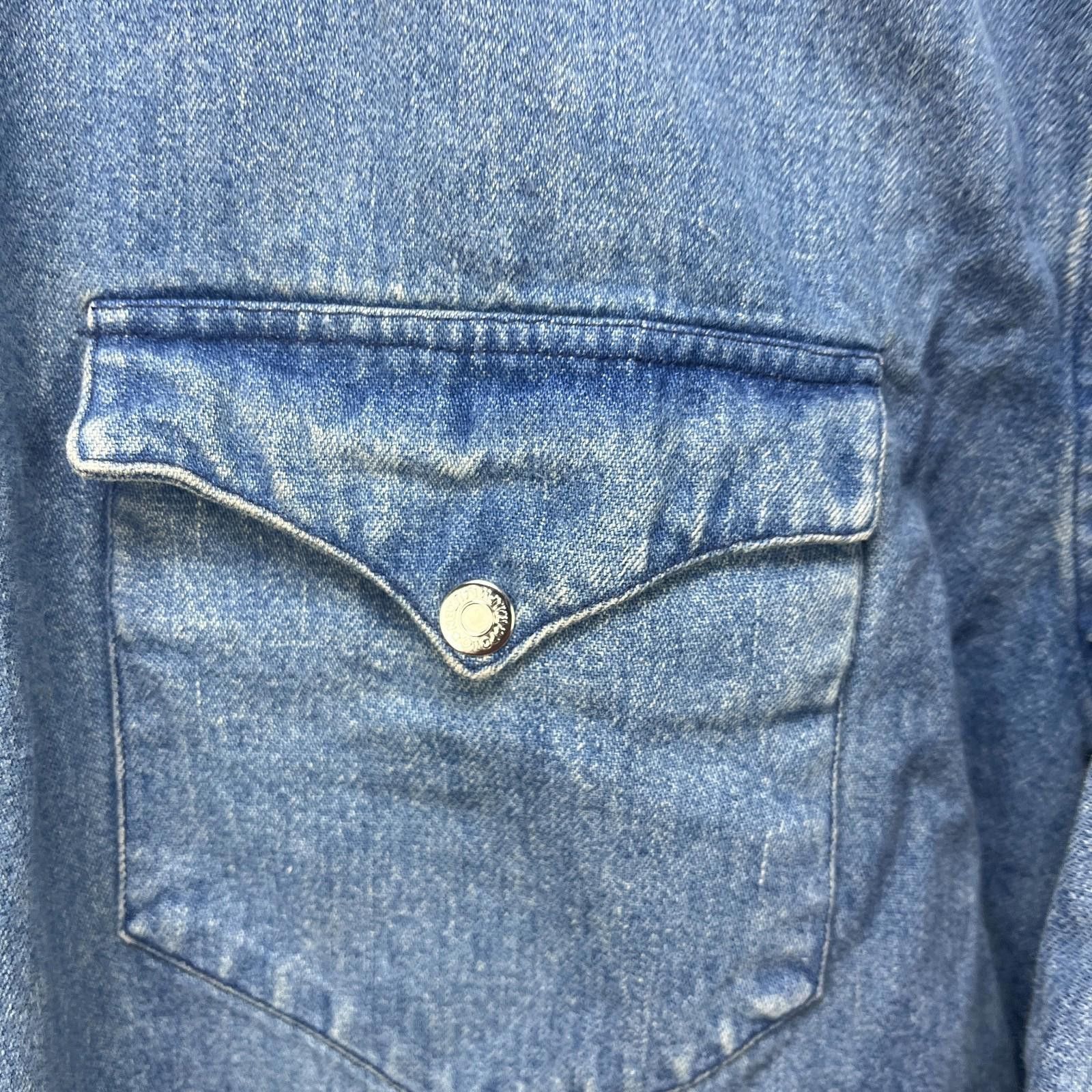 Polo Ralph Lauren Vintage Polo Ralph Lauren Country Denim Snap Button Up Shirt Size US L / EU 52-54 / 3 - 5 Thumbnail