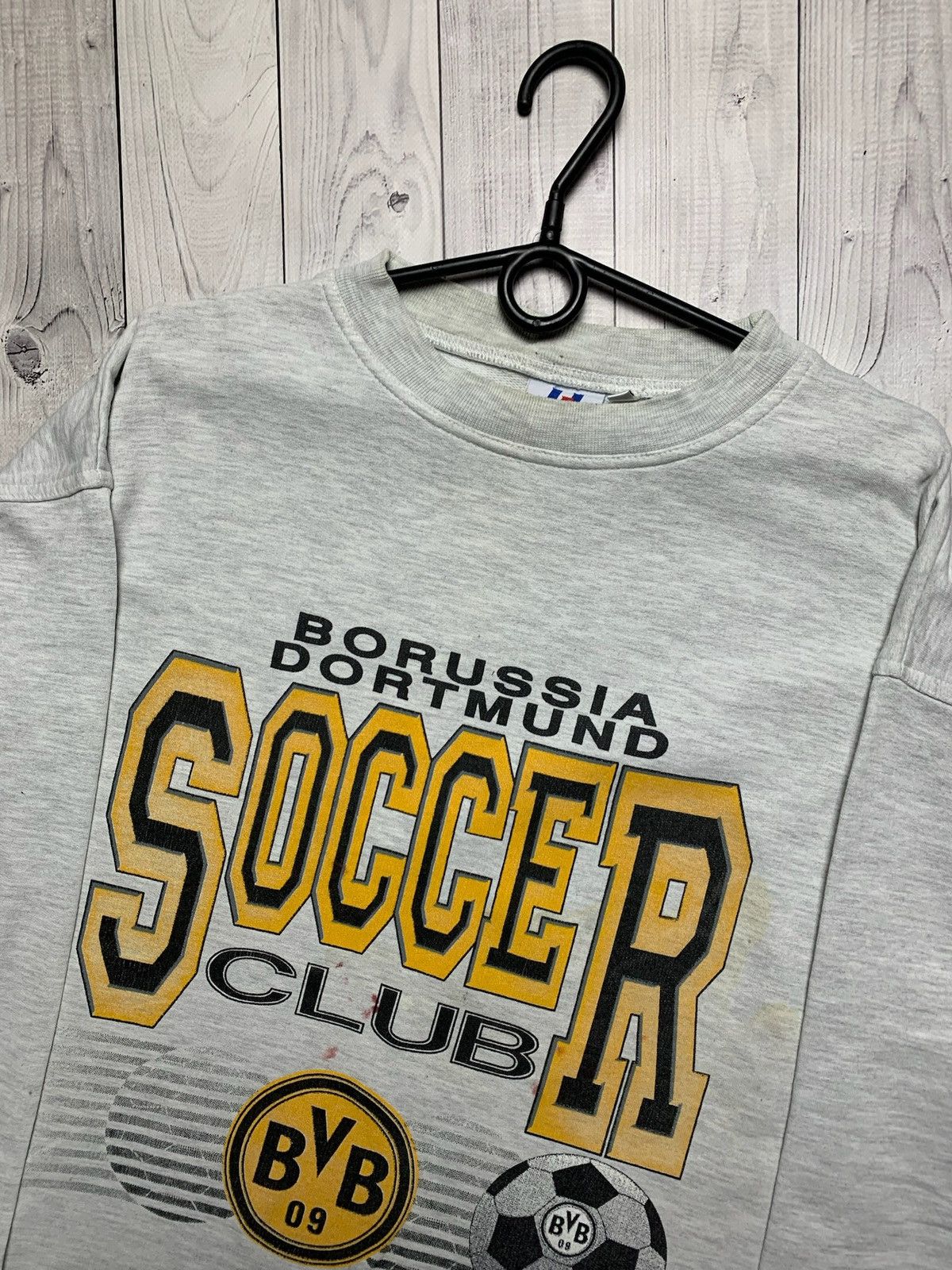 Vintage Vintage Soccer sweatshirt Borussia Dortmund soccer size L Size US L / EU 52-54 / 3 - 3 Thumbnail