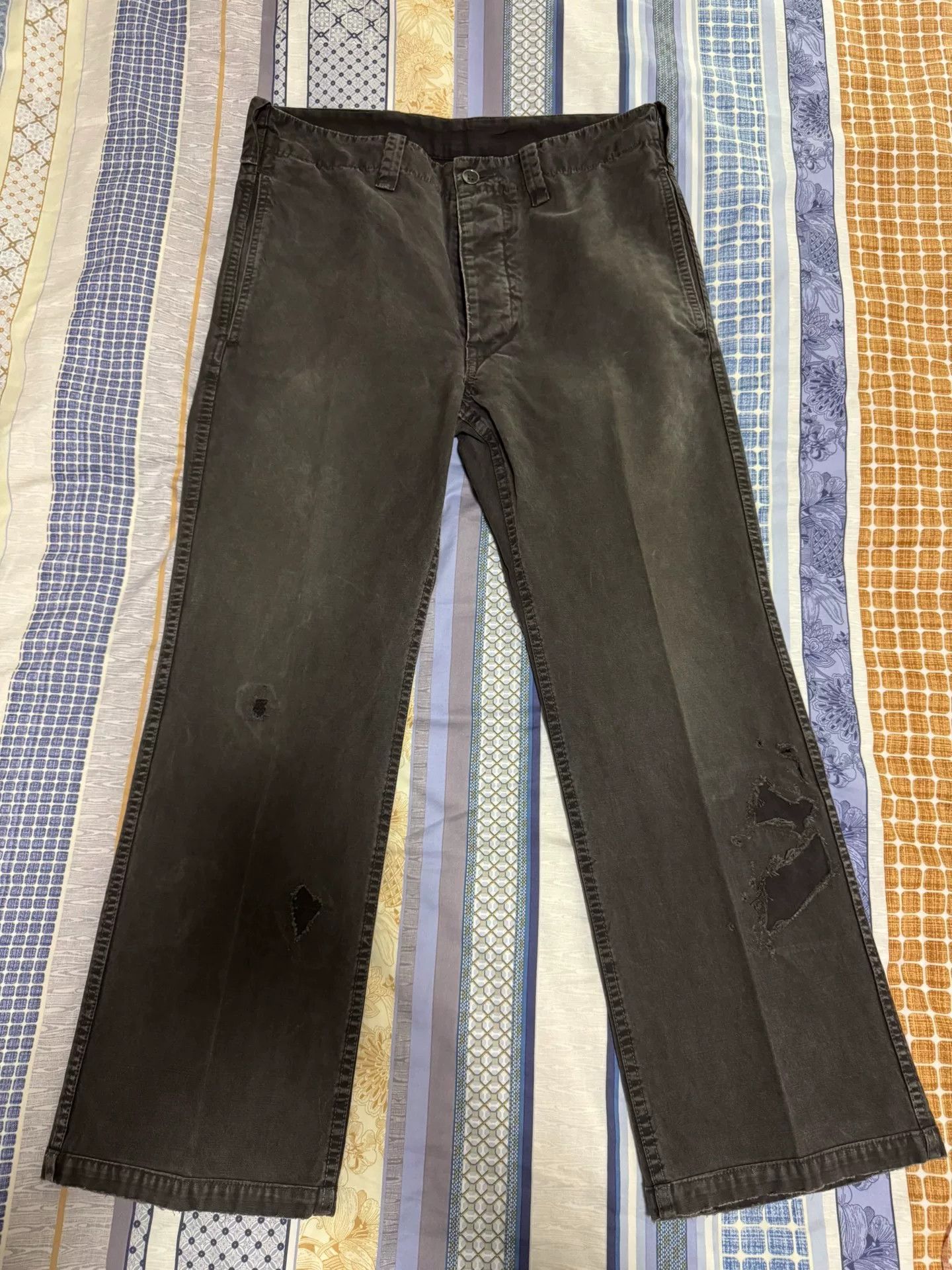 Visvim visvim gifford pants with distressed details Size US 32 / EU 48 - 1 Thumbnail