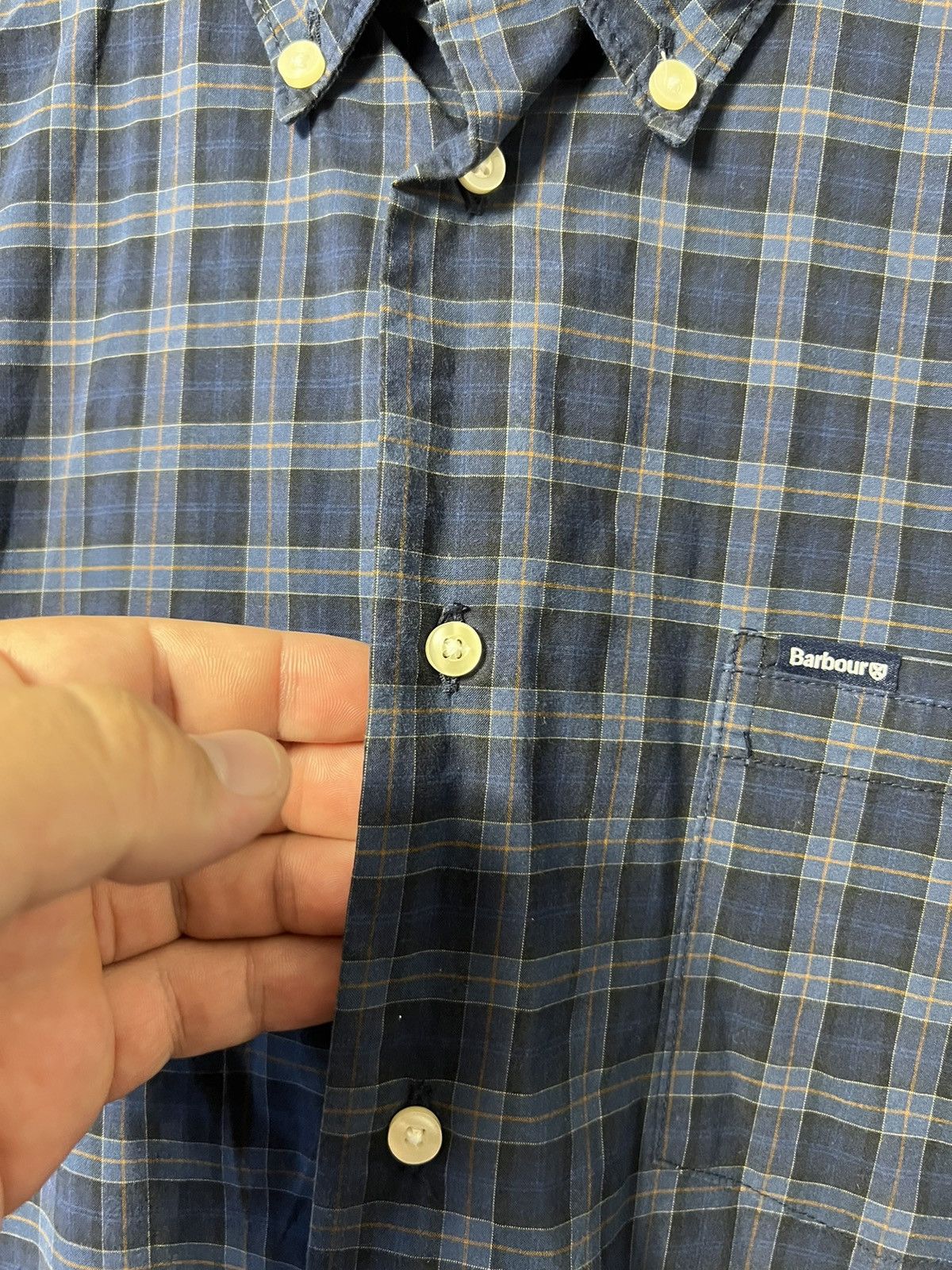 Barbour Barbour Button Up‎ Long Sleeve Checkered Shirt Size US L / EU 52-54 / 3 - 4 Thumbnail