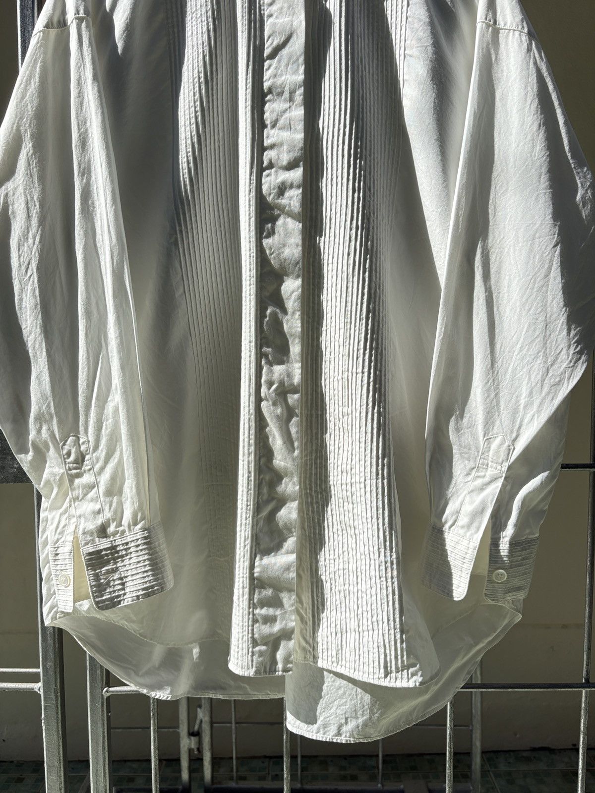 Issey Miyake Issey Miyake pleated white shirt Size M / US 6-8 / IT 42-44 - 4 Thumbnail