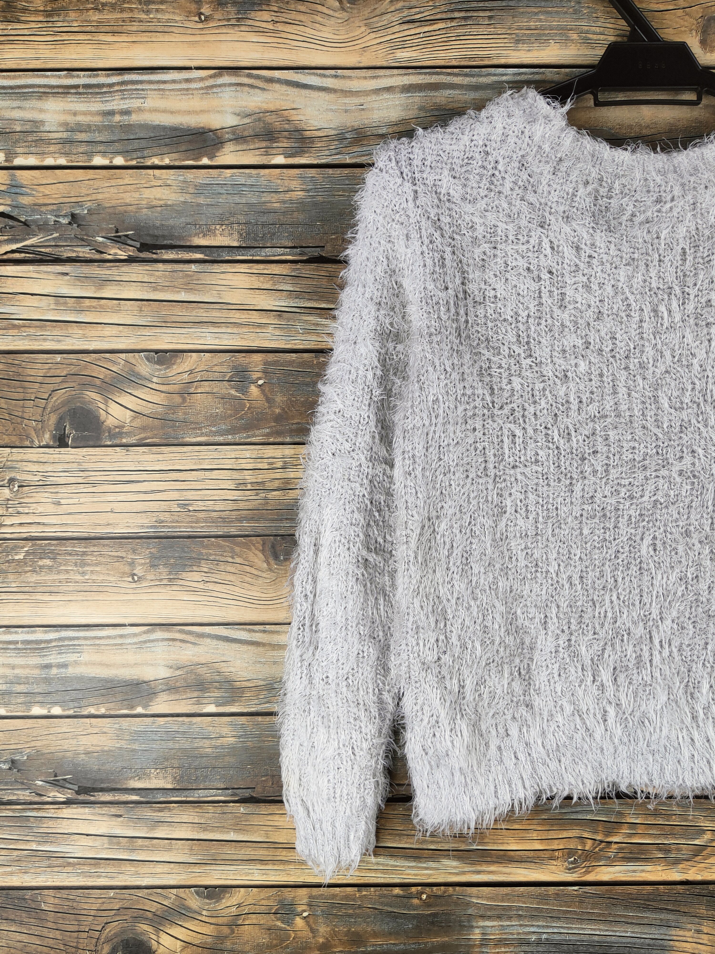 Japanese Brand DL Japanese Brand Gray Fur Mohair Knitwear #46-468 Size XS / US 0-2 / IT 36-38 - 9 Thumbnail