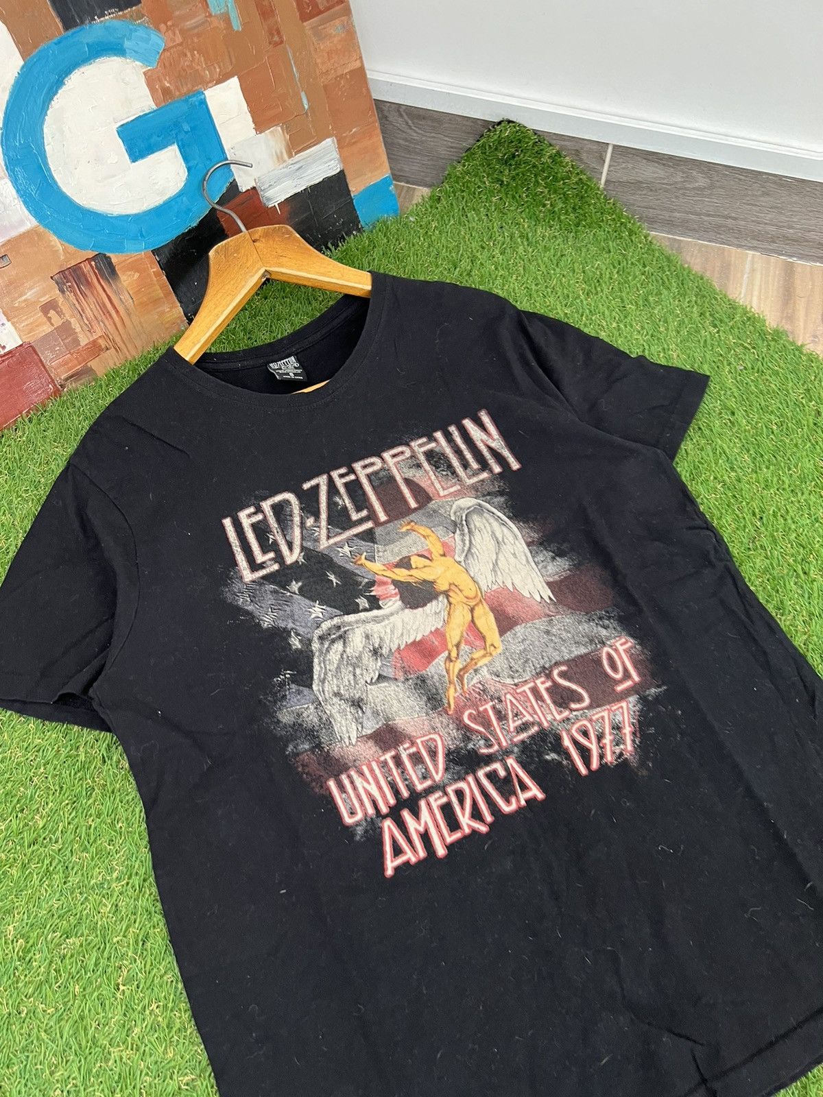 Band Tees × Vintage Vintage Led Zeppelin 90's Band T-shirt Size US S / EU 44-46 / 1 - 4 Thumbnail