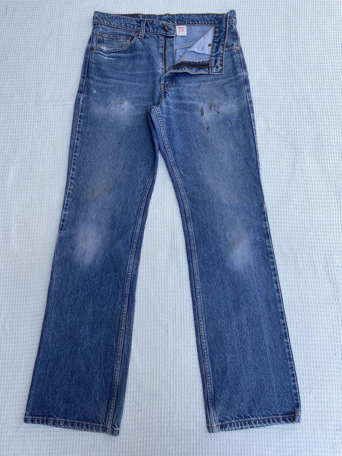 Levi's Rare🔥Vtg 90s Levis 517 Boot Cut Light Wash Jeans Size US 33 - 3 Thumbnail