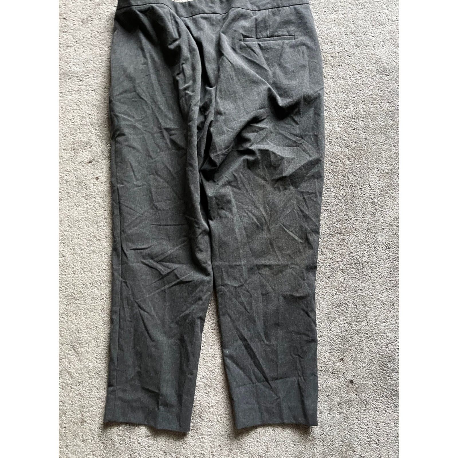 Vince Camuto Vince Camuto Womens Gray Cropped Capri Dress Pants Trousers Plus 14 Beltless Back Zipper 25 Inseam Dress Pants Womens Plus 14 Gray Vince Camuto Size 36" / US 14 / IT 50 - 3 Thumbnail