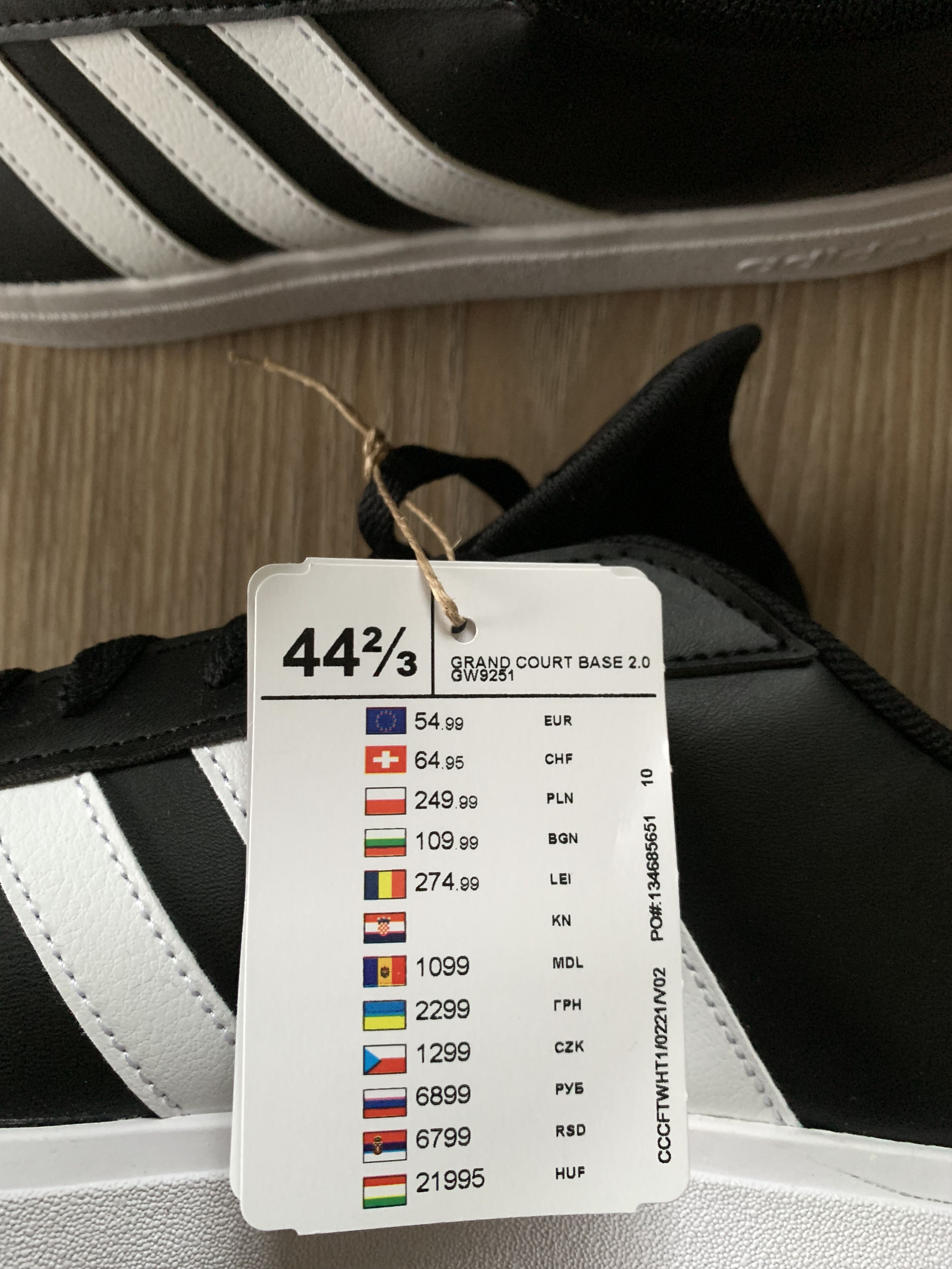 Adidas Mens Adidas Grand Court Base 2.0 Sneakers Size US 11 / EU 44 - 9 Thumbnail