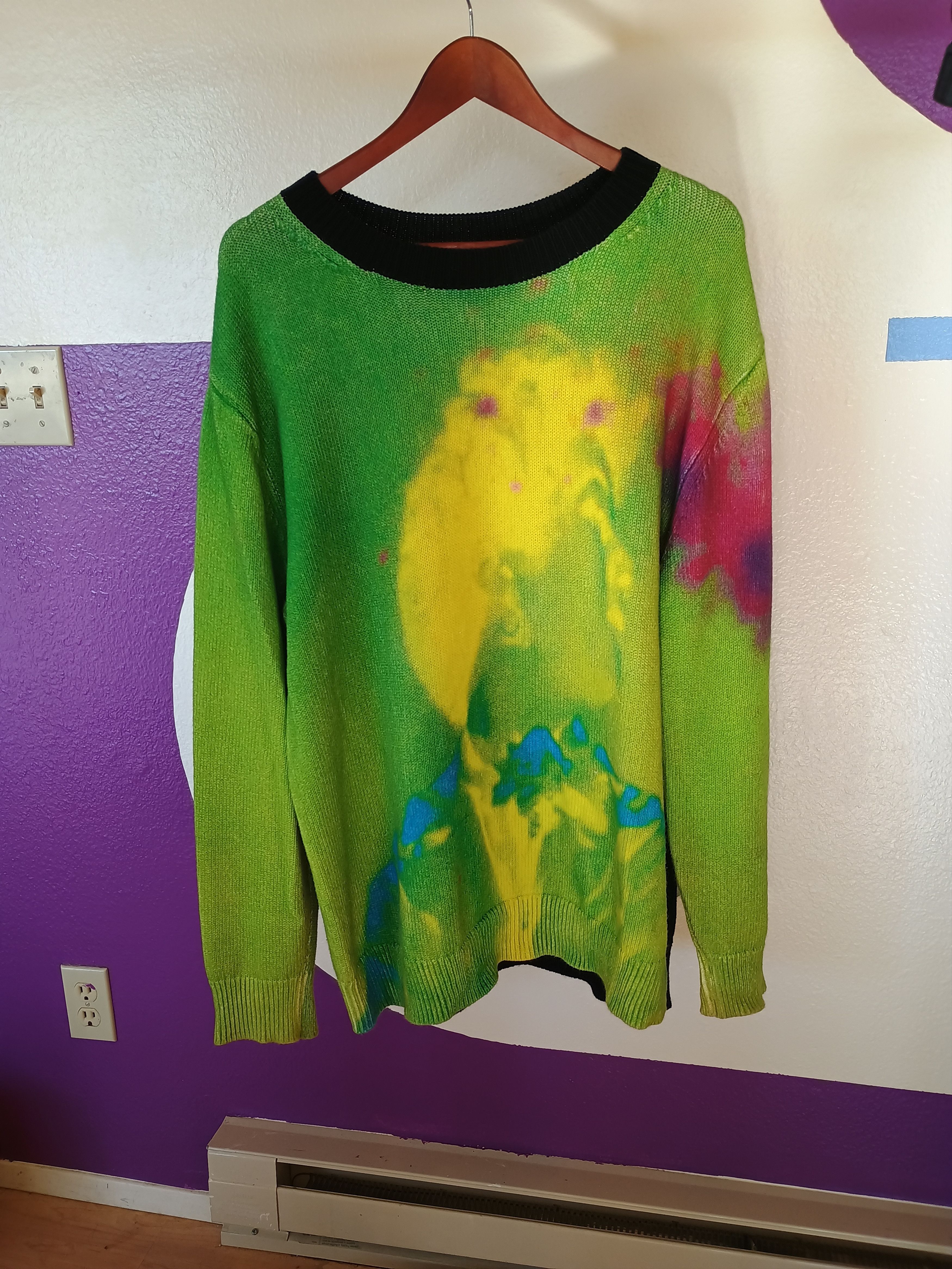 Dries Van Noten Dries Van Noten x Len Lye graphic print oversized sweater Size US M / EU 48-50 / 2 - 1 Thumbnail
