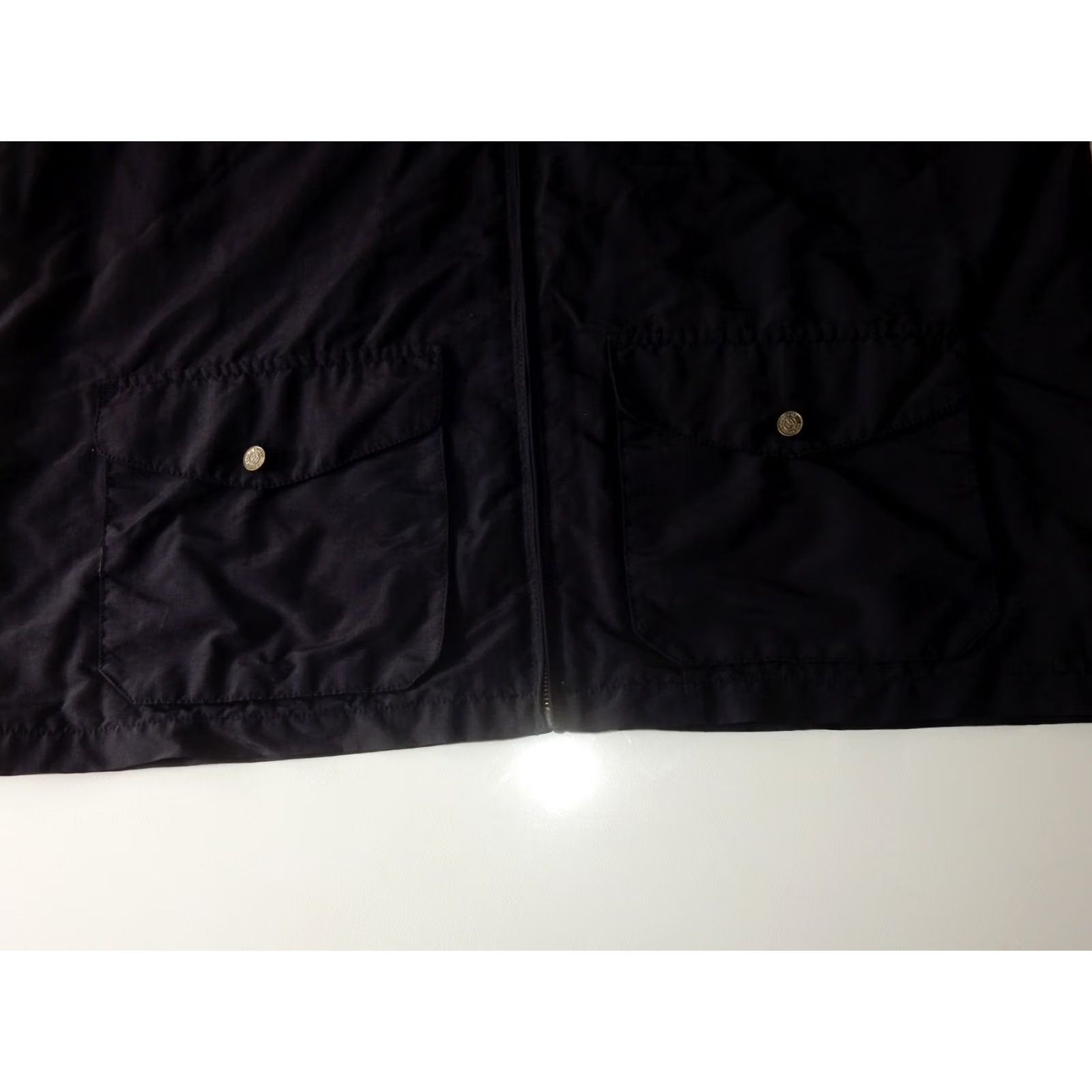 Lands' End Lands' End Men's Hooded Jacket XL Blue Windbreaker Polyester Solid Jacket Mens XL Lands' End Size US XL / EU 56 / 4 - 2 Thumbnail