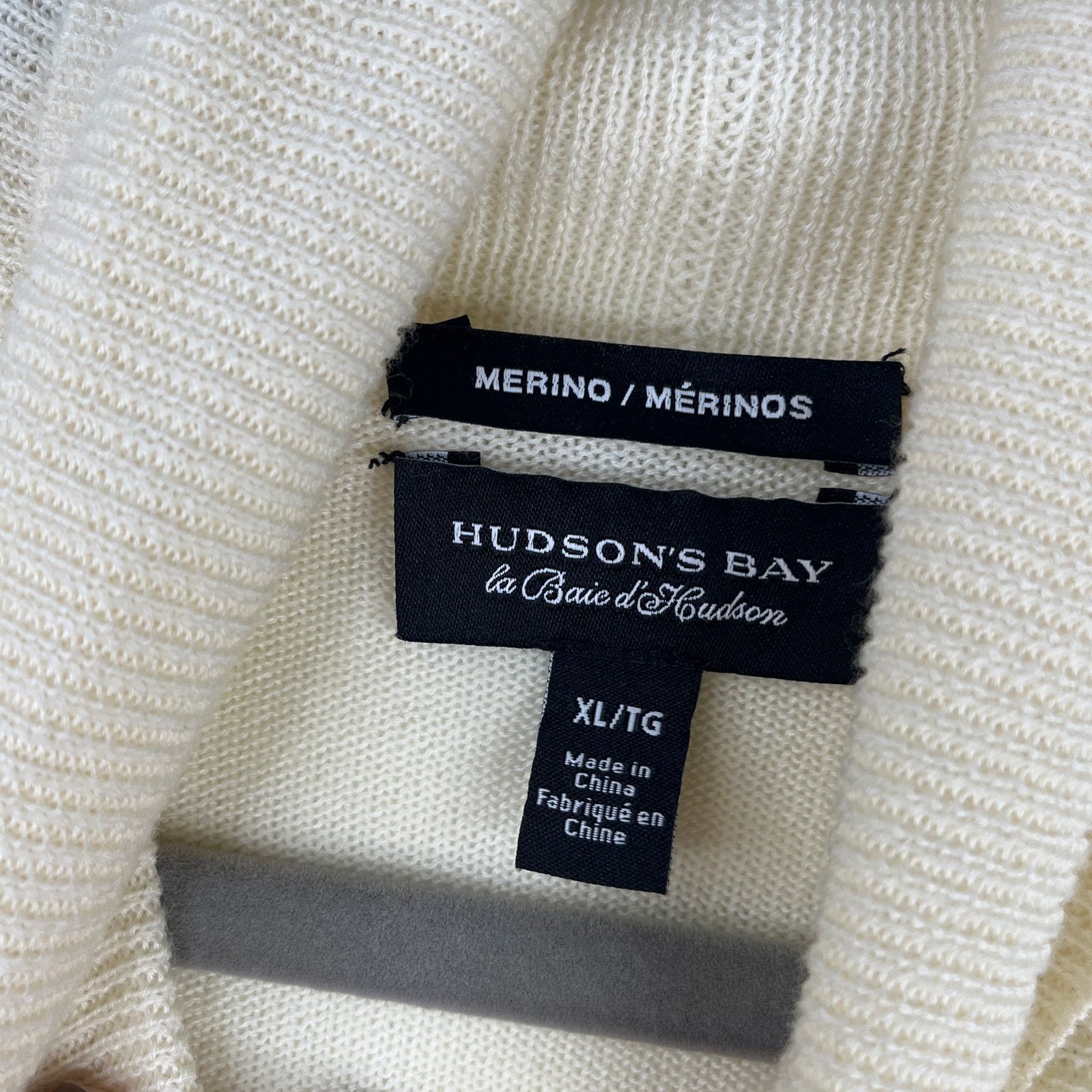 Hudsons Bay Hudson Bay Merino Wool Off White Turtle Neck Winter Sweater Size XL / US 12-14 / IT 48-50 - 5 Thumbnail