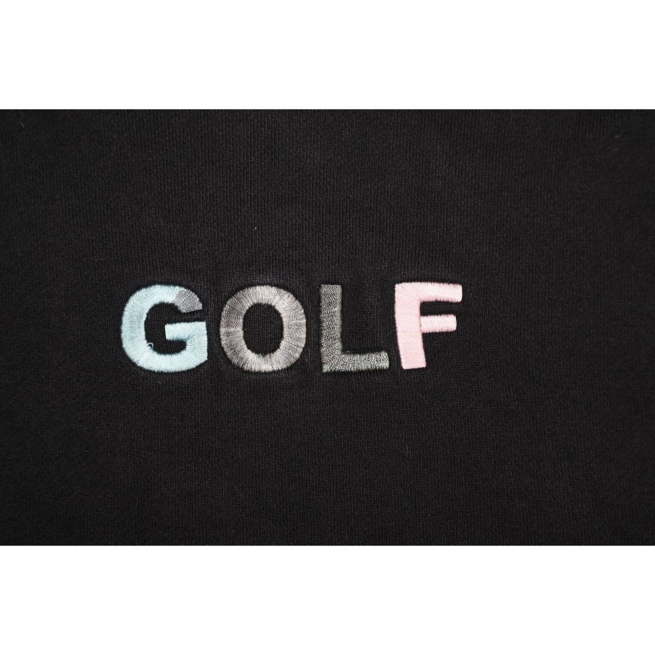 Vintage GOLF Hoodie Mens XL Black Pullover Logo Sweatshirt Kangaroo Size US XL / EU 56 / 4 - 4 Thumbnail