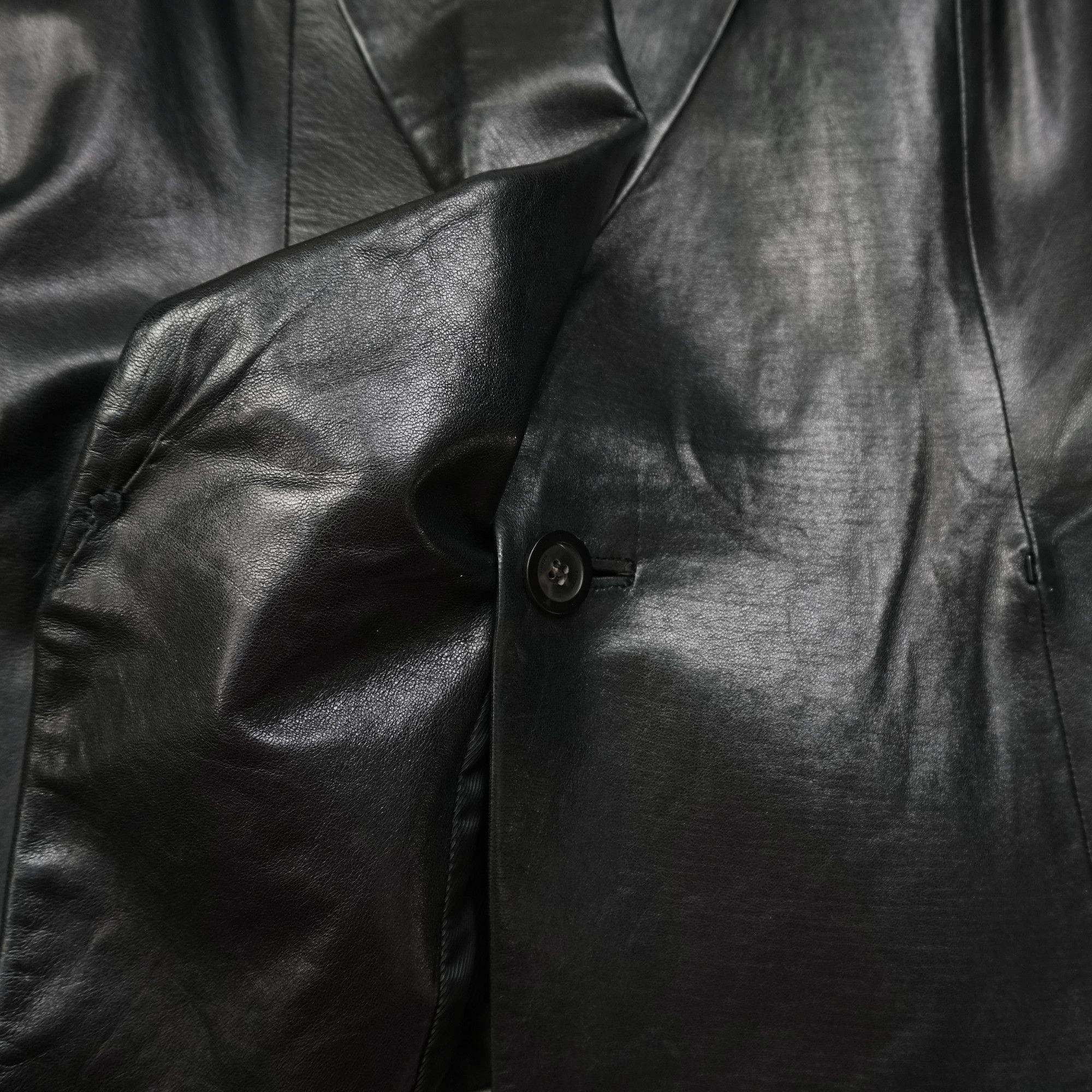 Gucci Gucci by Tom Ford AW01 Belted Leather Jacket Size M / US 6-8 / IT 42-44 - 13 Thumbnail