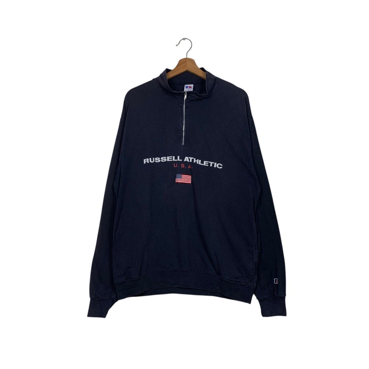 Russell Athletic RUSSELL ATHLETIC Embroidery Big Logo Sweatshirt #1739-C77 Size US L / EU 52-54 / 3 - 1 Thumbnail