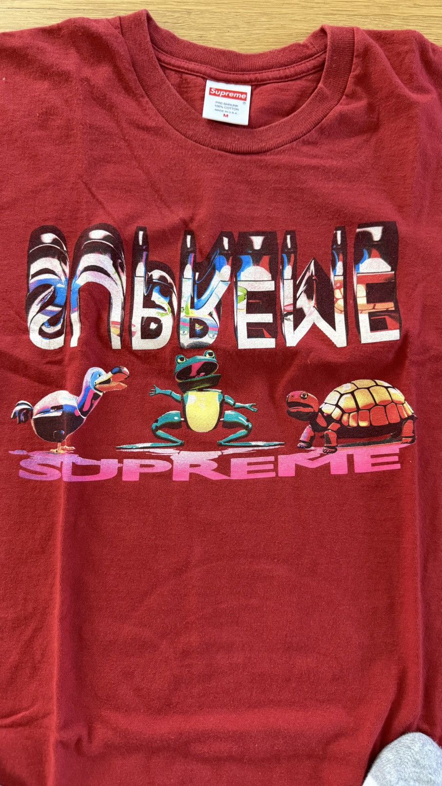 Supreme Supreme Friends Tee Maroon 2017 Medium Size US M / EU 48-50 / 2 - 2 Thumbnail