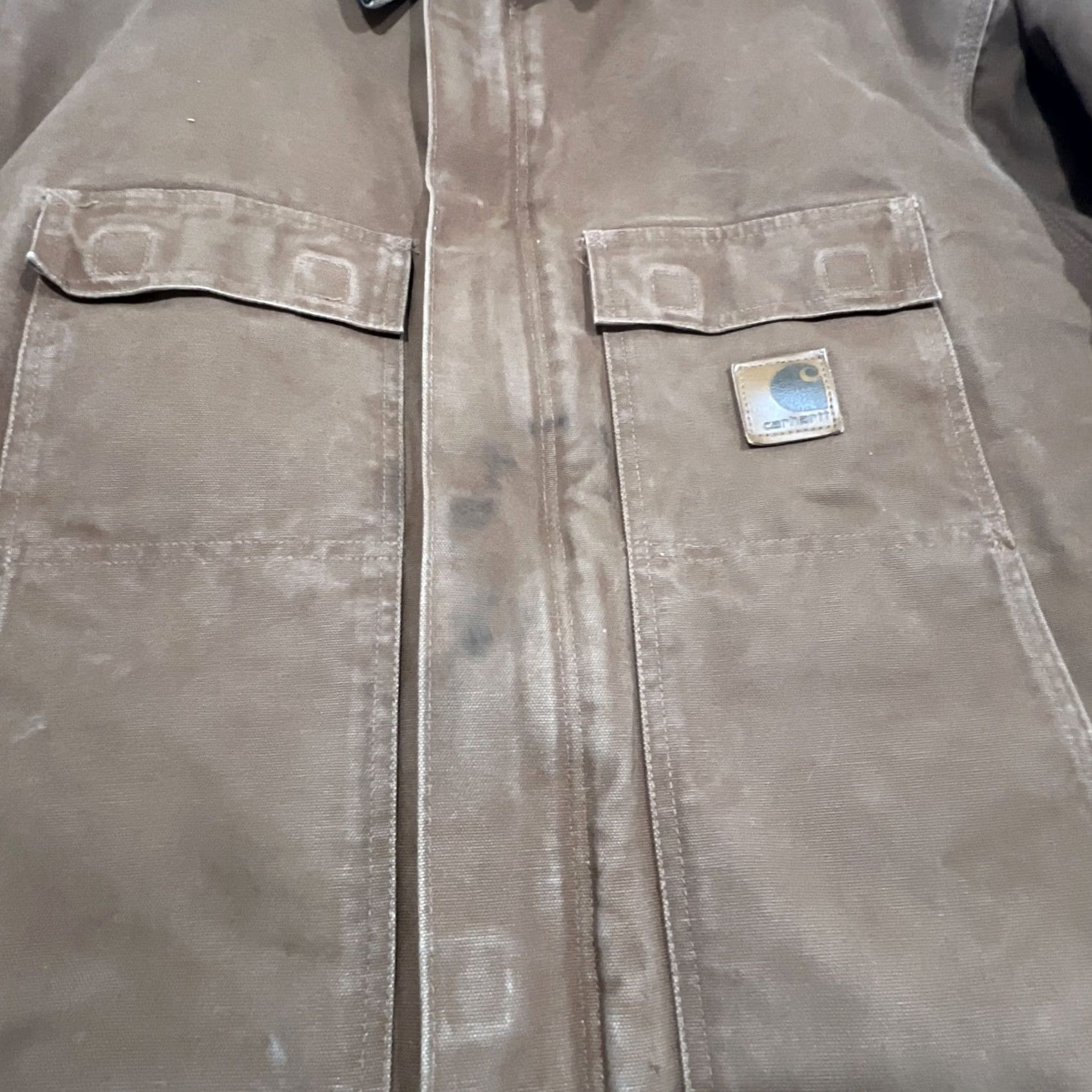 Carhartt Carhartt Jacket Men's 2XL Regular Brown Duck Canvas Lined Cotton C26 BRN Mexico Workwear Size US XXL / EU 58 / 5 - 5 Thumbnail