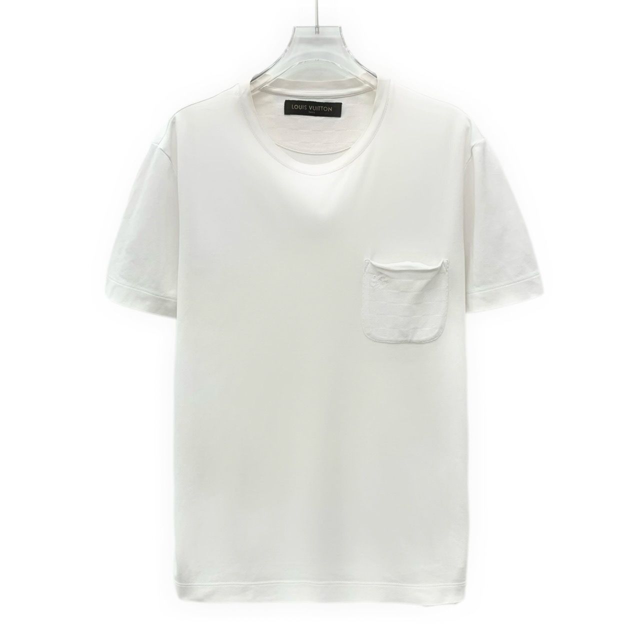 Louis Vuitton Louis Vuitton White Pocket Checkered Logo Embroidery Round N Size S / US 4 / IT 40 - 1 Thumbnail