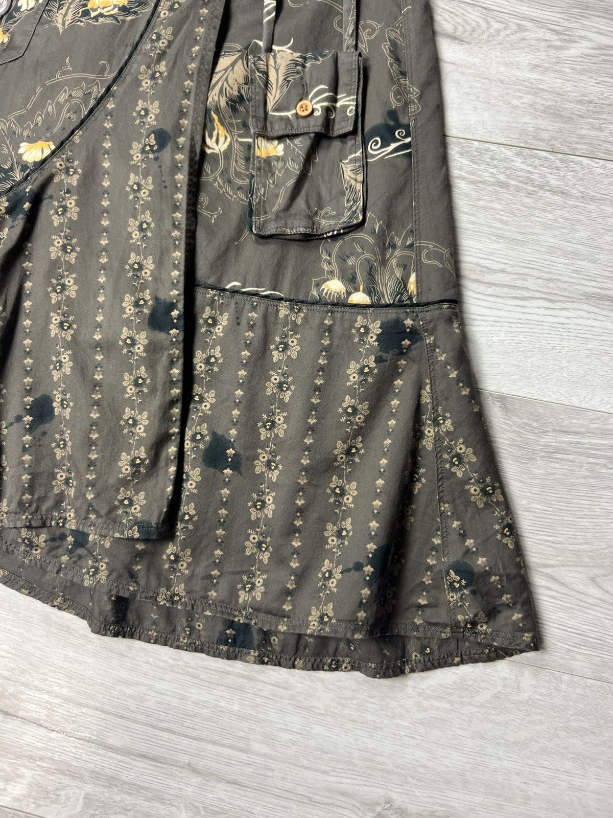 Diesel Diesel Y2K Floral Print Asymmetrical Midi Skirt with Pocket Size 27" / US 4 / IT 40 - 8 Thumbnail