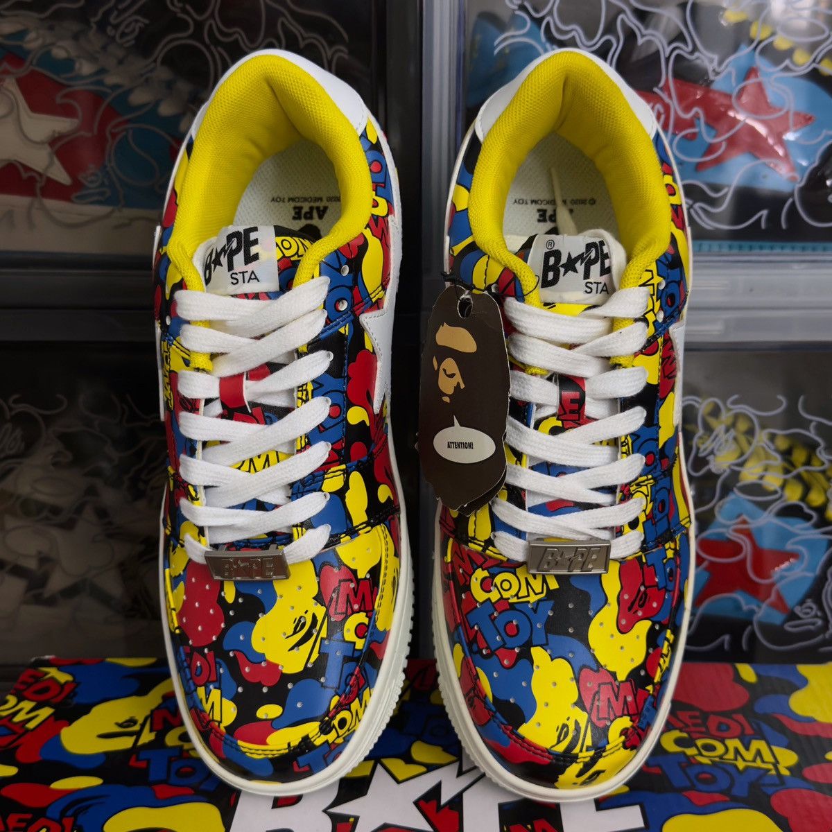 Bape A Bathing Ape Bapesta Medicom Toy All Over Camo 2020 Size US 9 / EU 42 - 7 Thumbnail