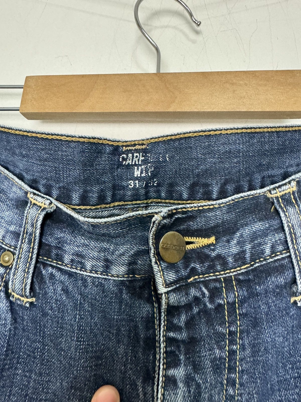 Carhartt Carhartt denim jeans selvedge davies pants streetwear work Size US 31 - 5 Thumbnail