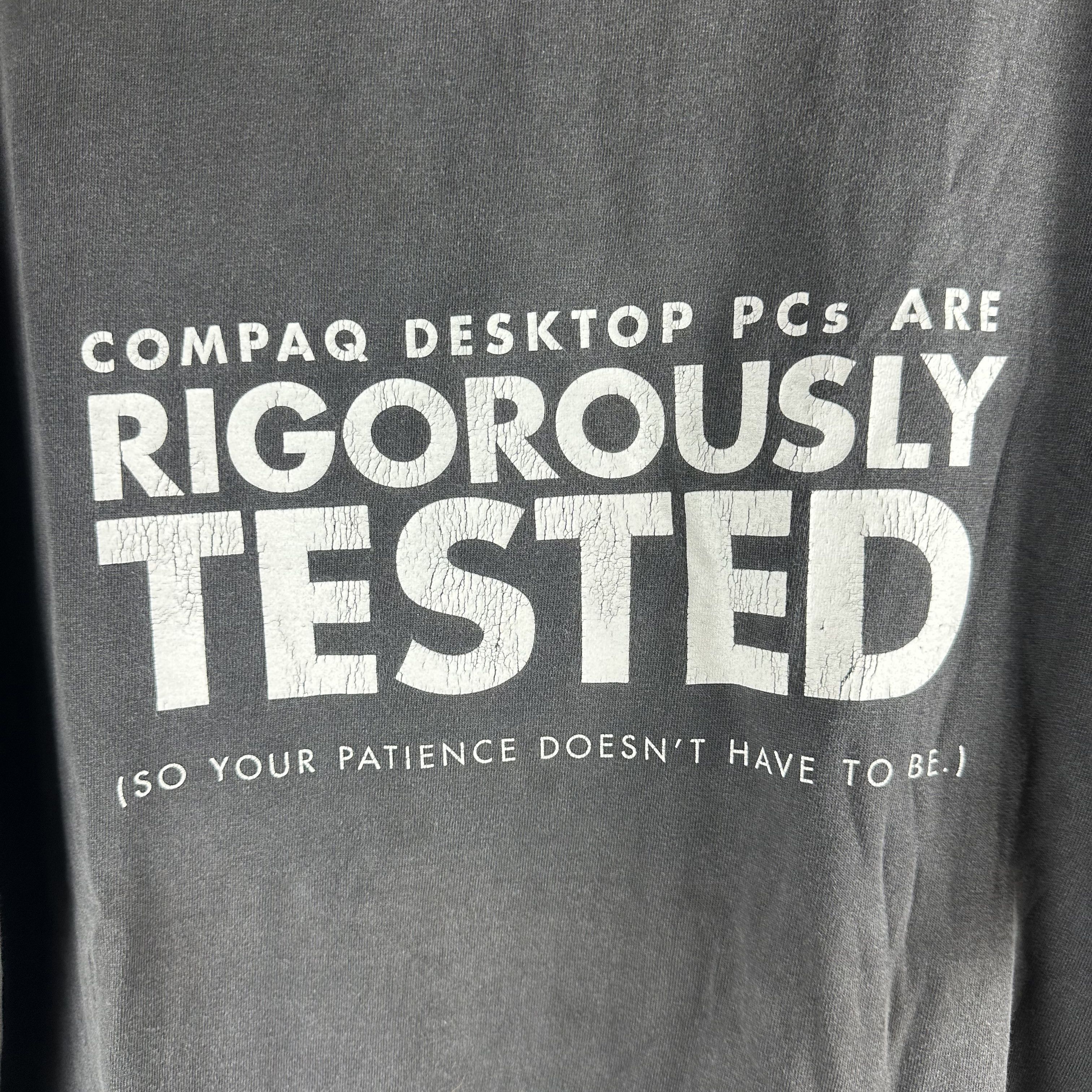 Vintage 90s Compaq Desktop PCs Are Rigorously Tested Promo T-Shirt Size US XL / EU 56 / 4 - 2 Thumbnail
