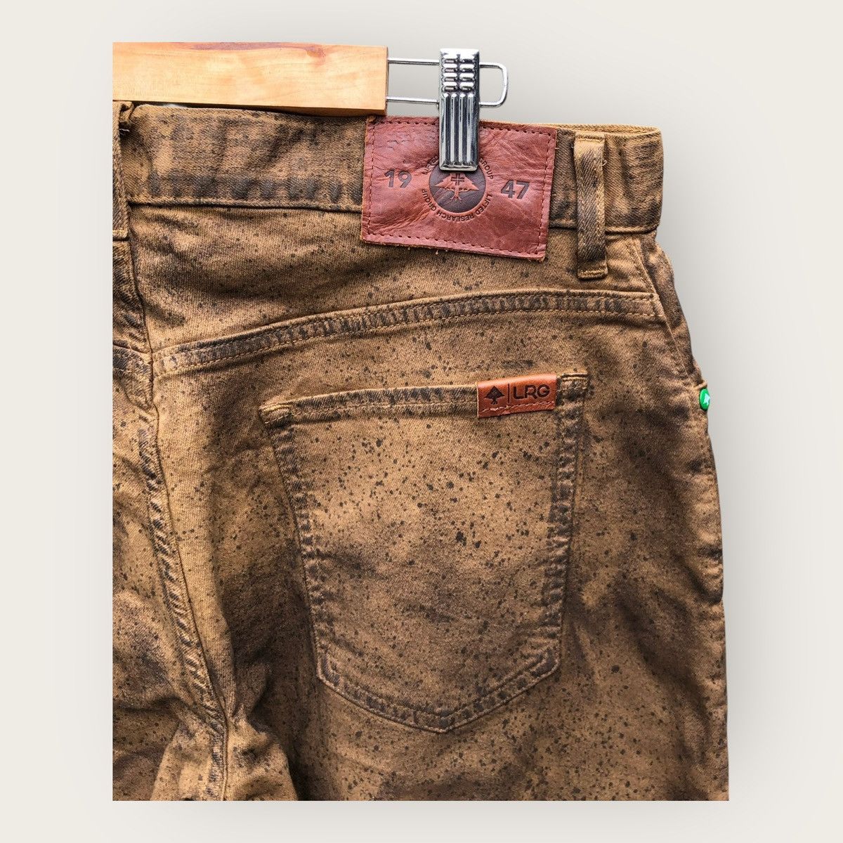 JNCO LRG Mudwash Painted Pants Grunge Fashion Straight Leg Size US 34 / EU 50 - 6 Thumbnail