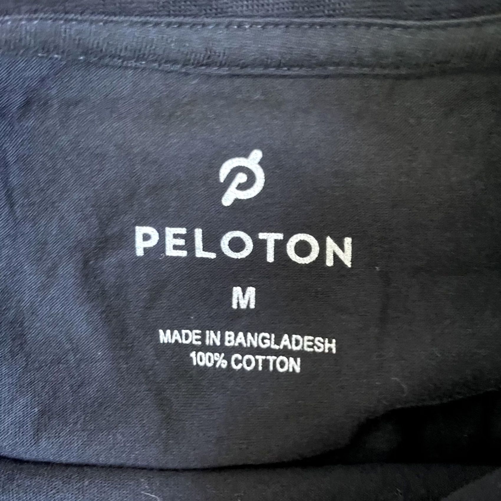 Logo 7 Peloton Mens Medium Black Century Logo Cycling Gym Sports Tee T-Shirt Shirt Size US M / EU 48-50 / 2 - 2 Thumbnail