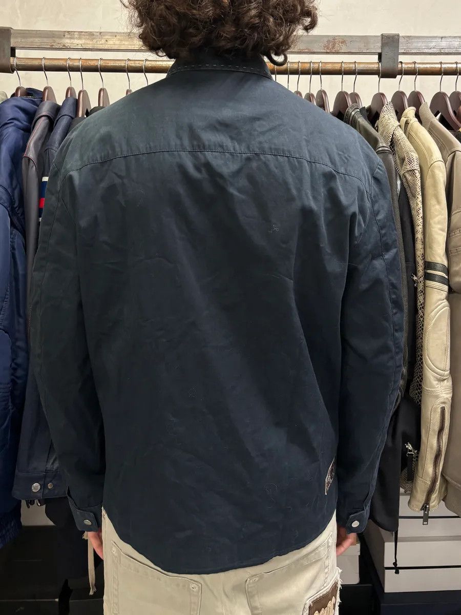 Gianfranco Ferre 2000s Gianfranco Ferré Buttoned Navy Minimalist Jacket Size US L / EU 52-54 / 3 - 3 Thumbnail