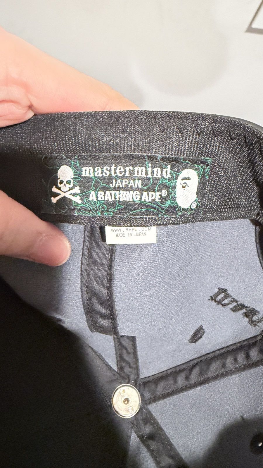 Bape × Mastermind Japan BAPE x Mastermind Japan Black Cap (2016) – EXTREMELY RARE Size ONE SIZE - 6 Thumbnail