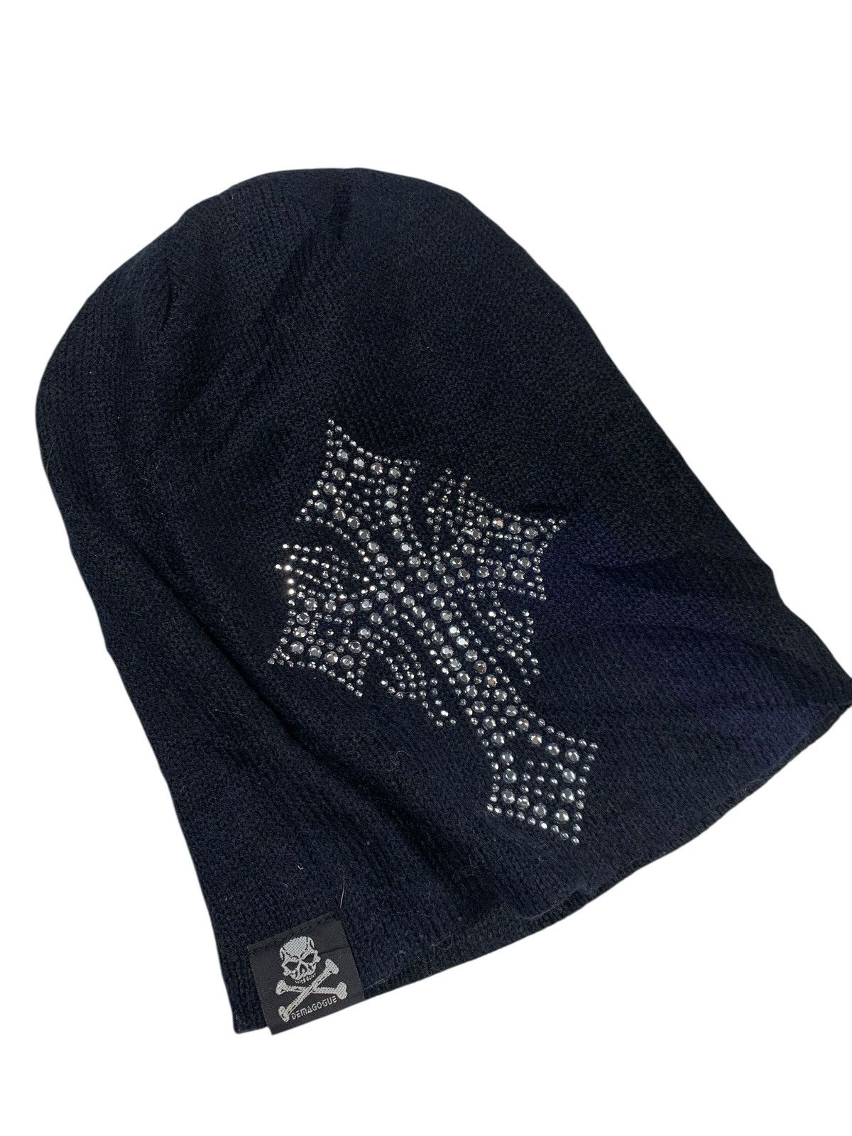 Kapital Japanese punk Bondage Style cross Beanie Hats rare Size ONE SIZE - 5 Thumbnail
